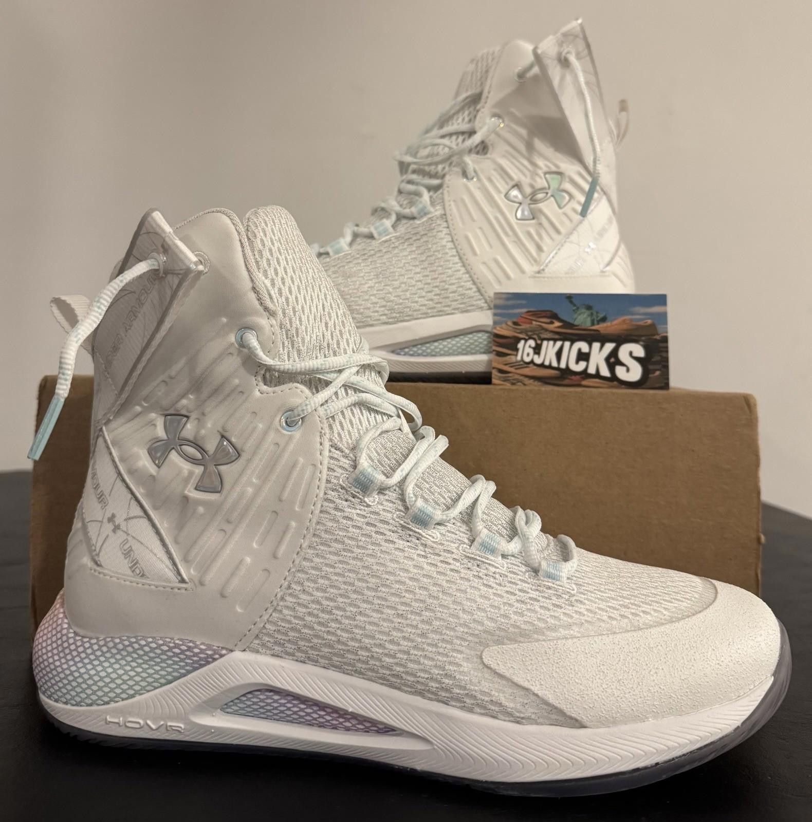 Under Armour Size 10.5 - Under Armour Highlight Ace White Breeze Silver W Size US 10.5 / IT 40.5 - 1 Thumbnail