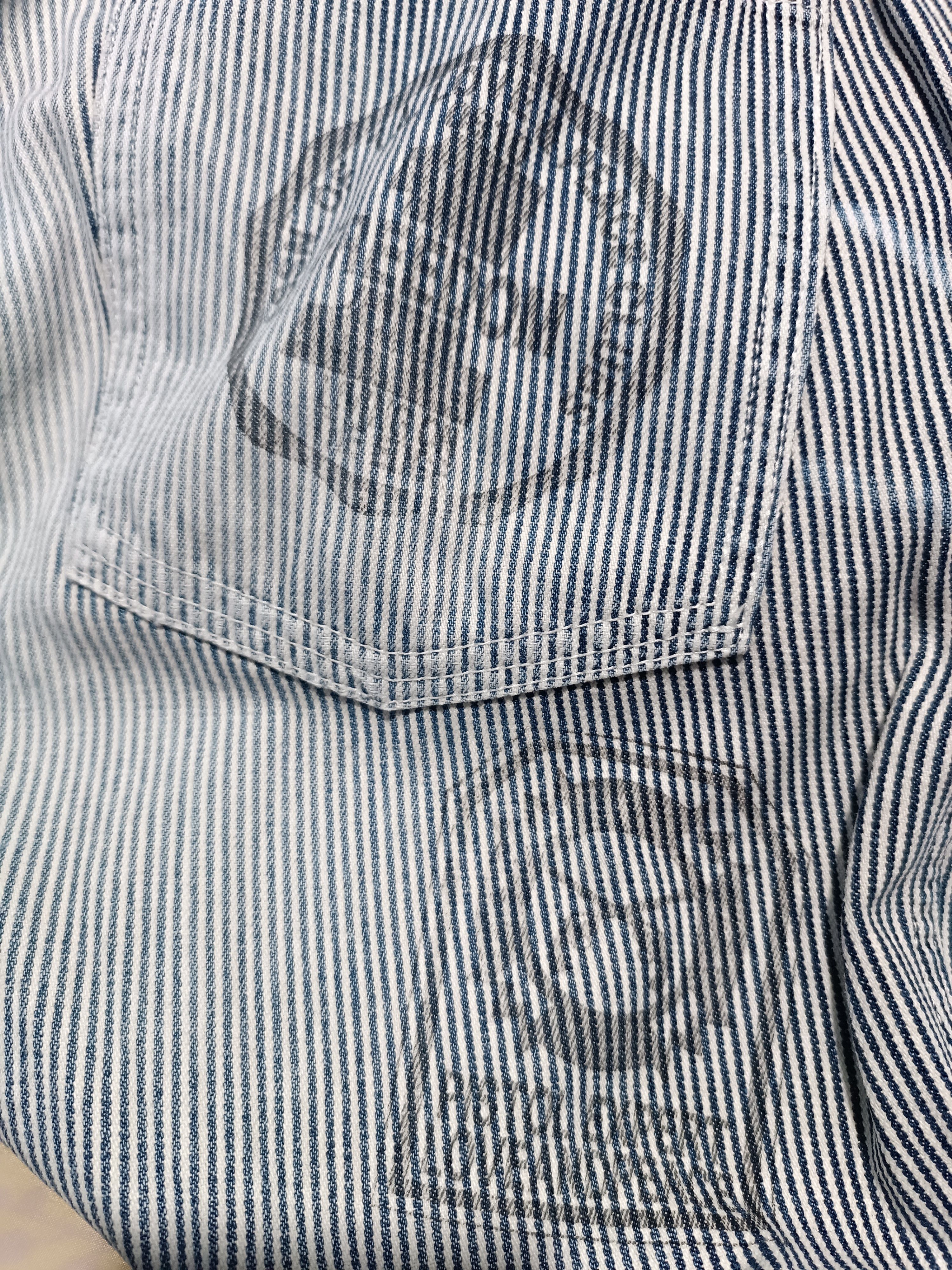 roarguns Roarguns Hickory Stripe Faded Wash Bootcut Flare Pant Size US 30 / EU 46 - 10 Thumbnail