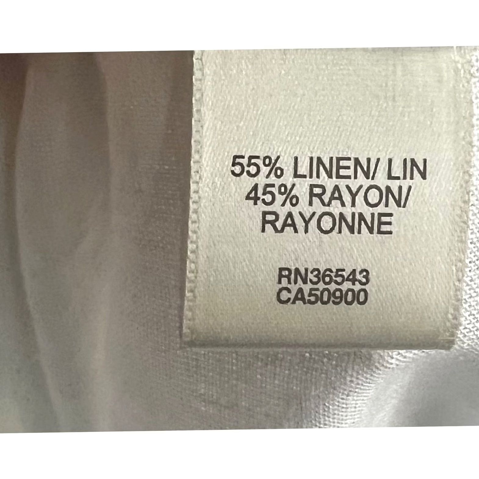 Van Heusen VINTAGE Van Heusen Linen Blend Blouse Tunic Shirt Women M White Lightweight 3/4 Sleeve Beach Coastal Resort Preppy Size M / US 6-8 / IT 42-44 - 7 Thumbnail