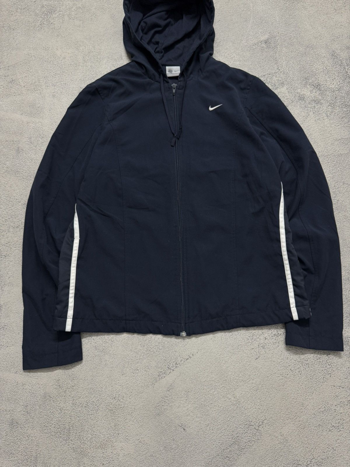 Nike Y2K Vintage NIKE Drill Small Swoosh Full Zip Light Jacket Size M / US 6-8 / IT 42-44 - 7 Thumbnail