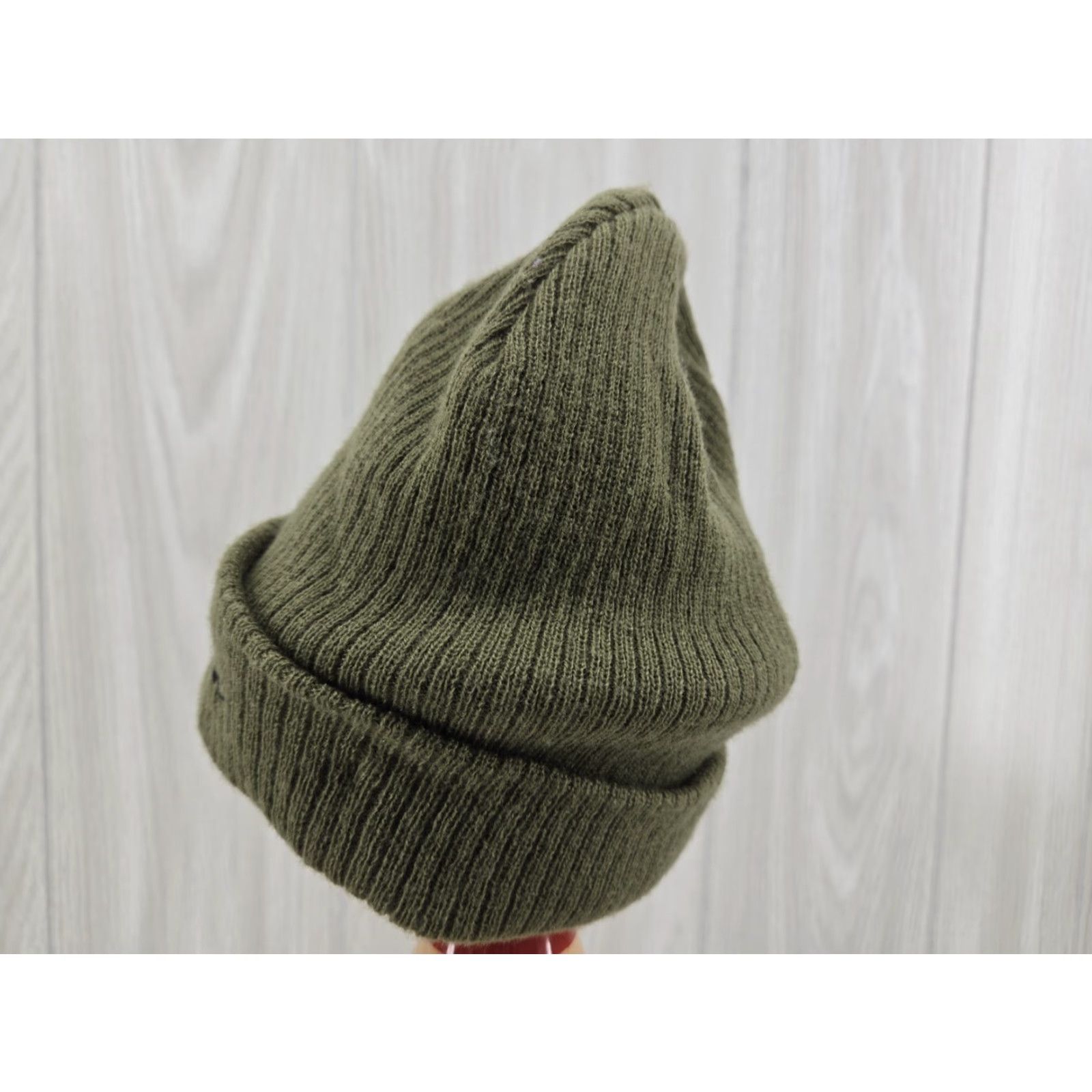 Champion Champion Beanie Cap Spelled Out Army Green Cuff One Size Fits Most Beanie Unisex Adults Winter Lightweight Stretch Knit Acrylic Size ONE SIZE - 5 Thumbnail