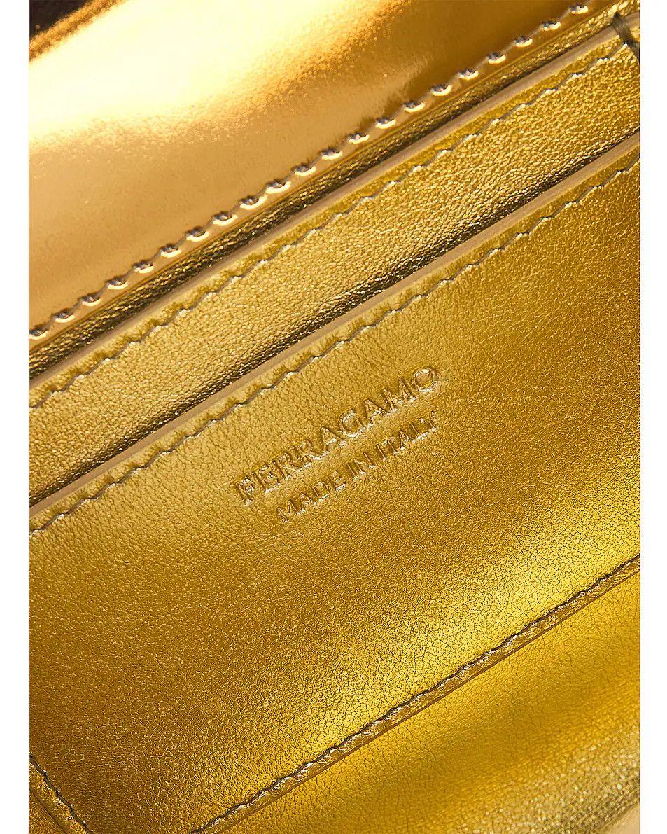 Salvatore Ferragamo o1s1rm0924 Size: OS / Wanda Mini Bag in Gold Size ONE SIZE - 7 Thumbnail