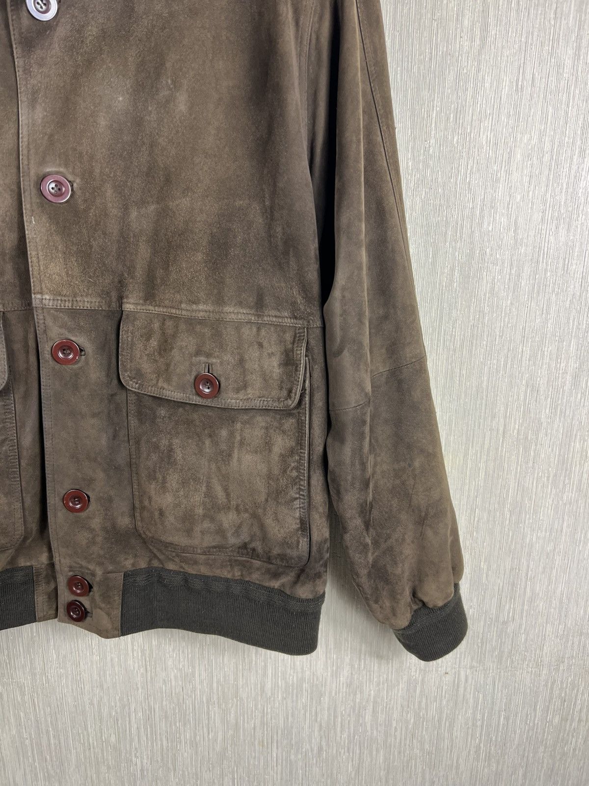 Vintage Vintage 90s Corbalan suede leather bomber aviator jacket Size US L / EU 52-54 / 3 - 5 Thumbnail