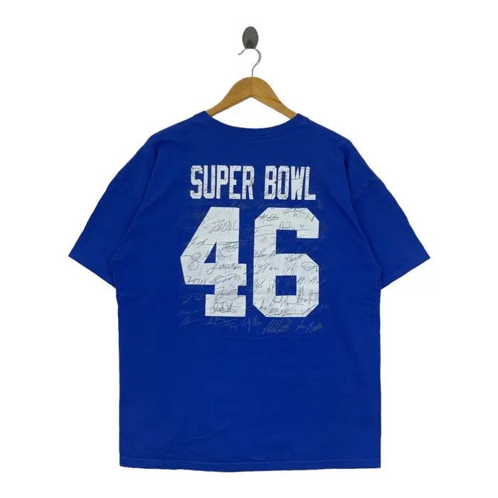 NFL NFL SUPER BOWL XLVl New York Giants Champion Tee Shirt Size US XL / EU 56 / 4 - 4 Thumbnail