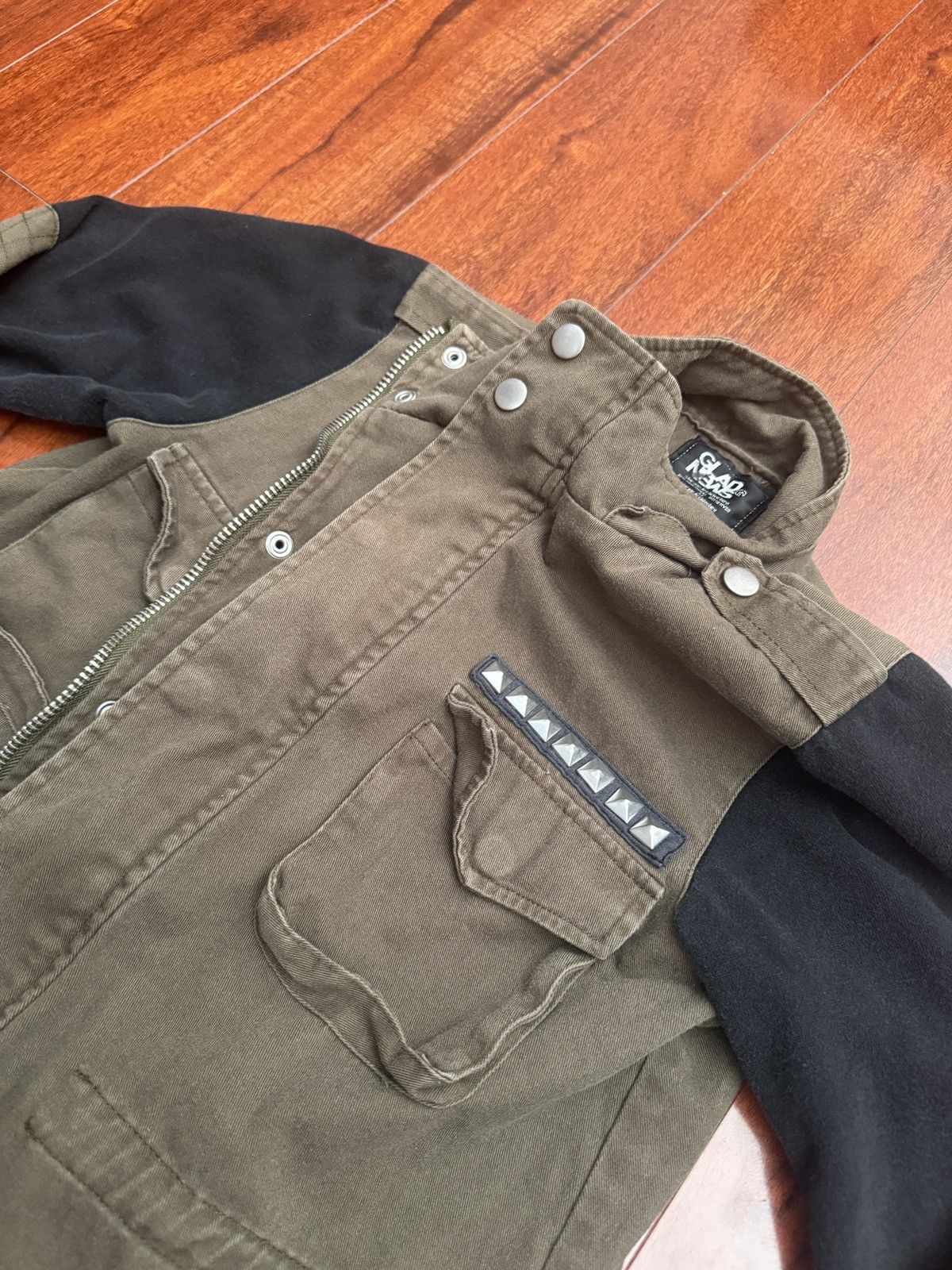 Japanese Brand Glad News “Rock N Roll Animal” skull army zip-up Size US M / EU 48-50 / 2 - 2 Thumbnail