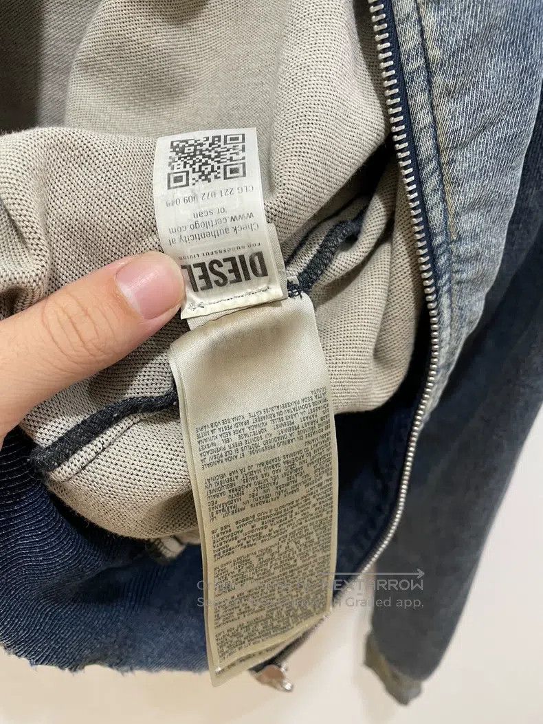 Diesel Diesel Washed distressed denim jacket Size US L / EU 52-54 / 3 - 5 Thumbnail