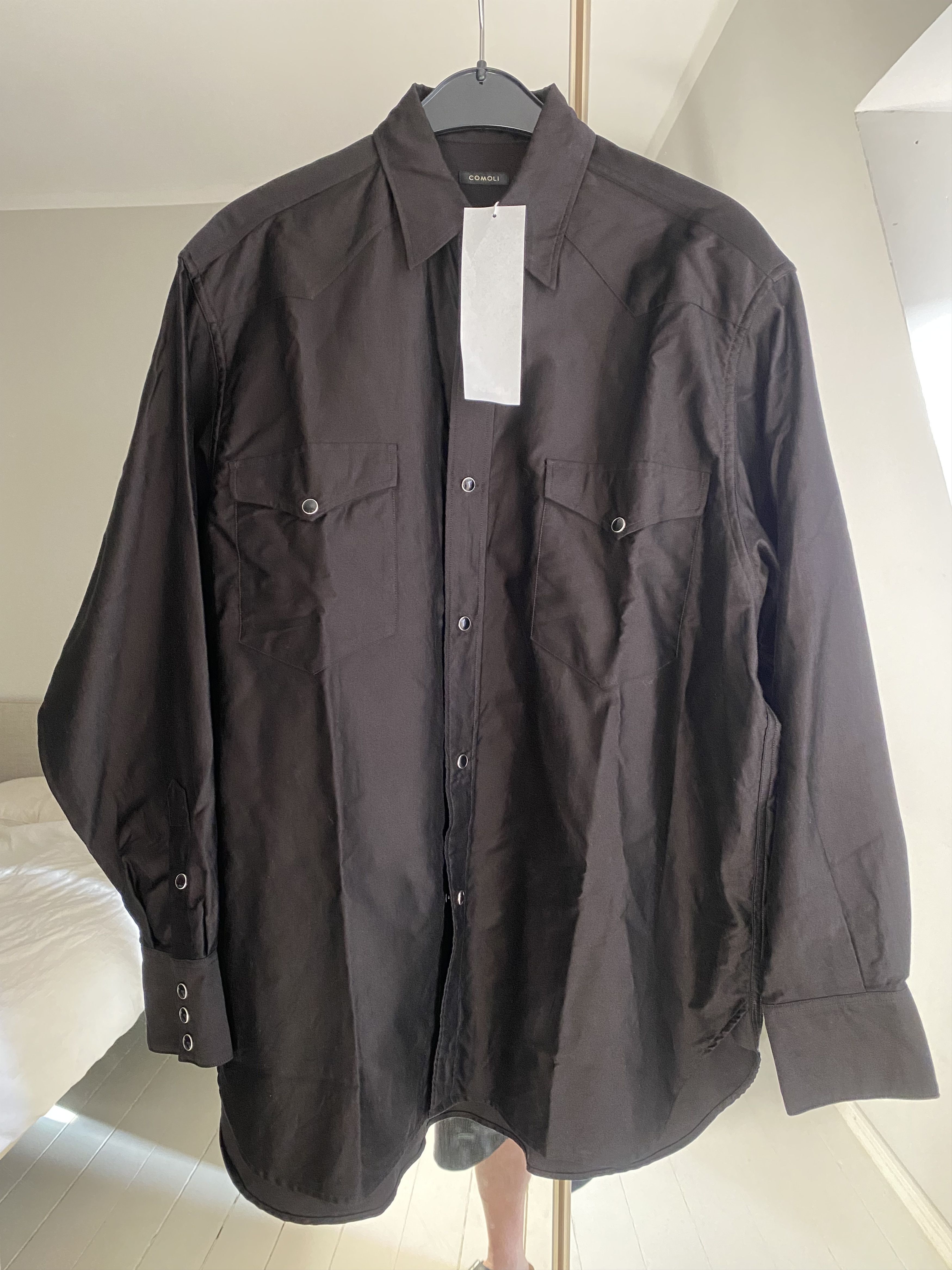 Comoli Comoli Western Shirt black Cotton Size US S / EU 44-46 / 1 - 4 Thumbnail