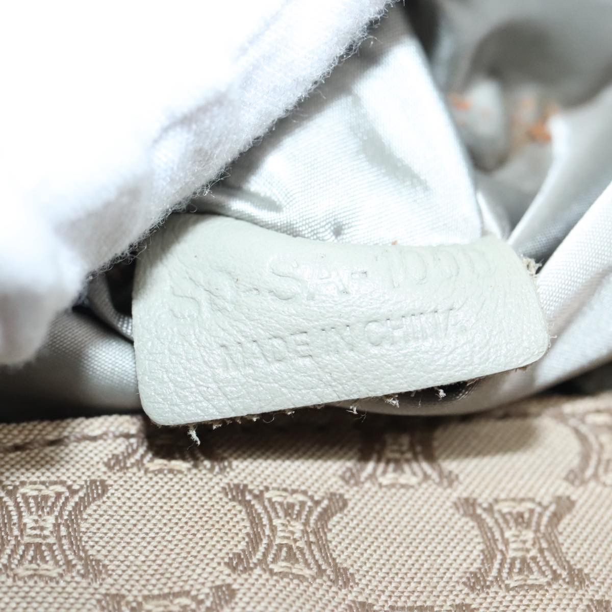 Celine CELINE Macadam Canvas Shoulder Bag Beige Gold Size ONE SIZE - 12 Thumbnail