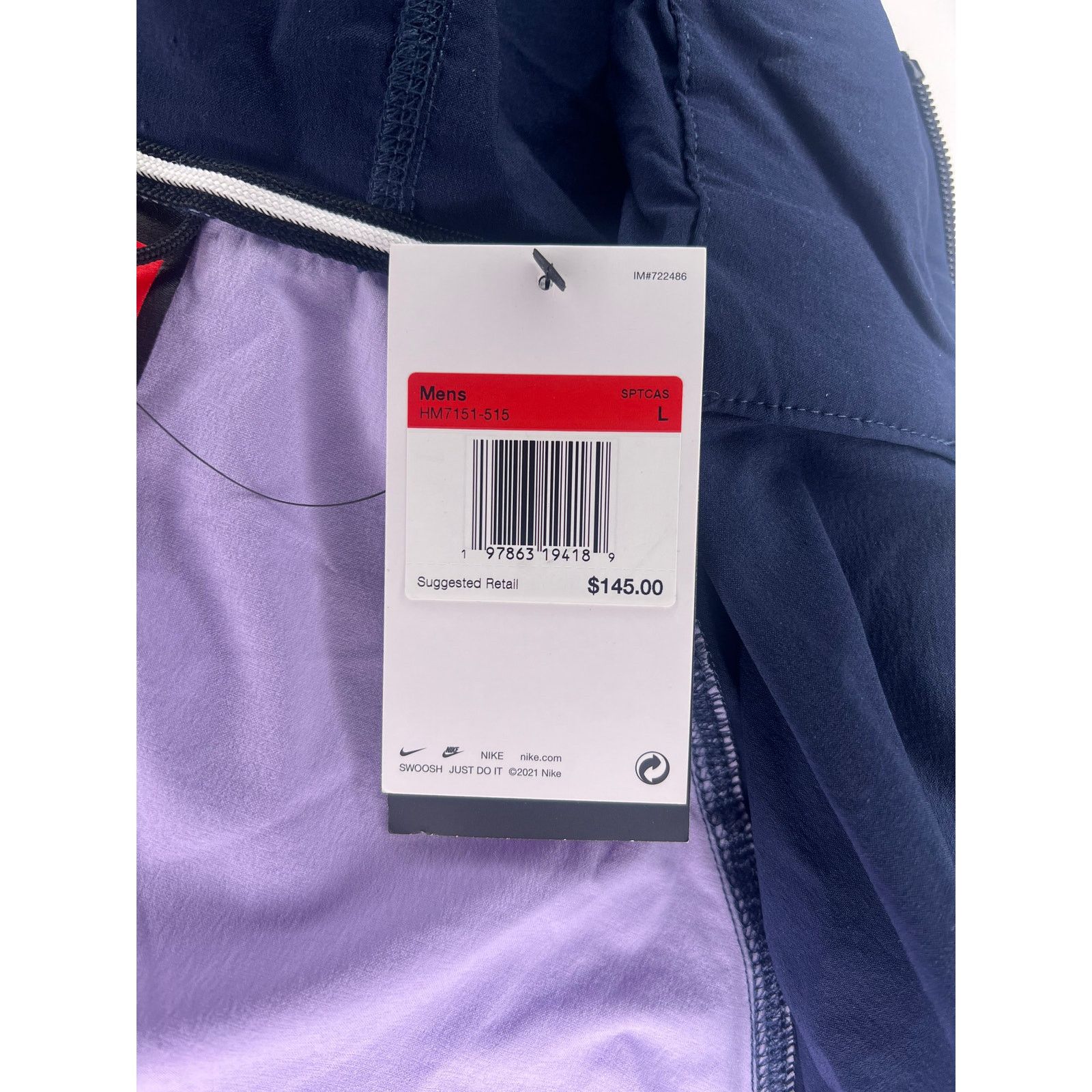 Nike Nike Tech Woven Jacket Full-Zip Windbreaker Blue/Purple Size US L / EU 52-54 / 3 - 7 Thumbnail
