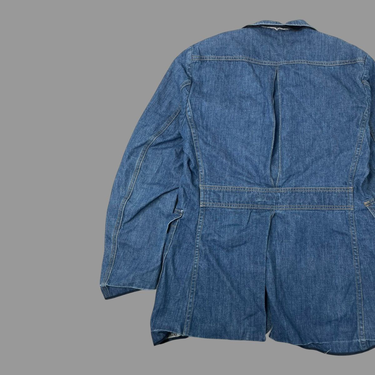 Lee × Vintage Vintage 1970s Lee denim sanforized blazer jacket Size US L / EU 52-54 / 3 - 3 Thumbnail