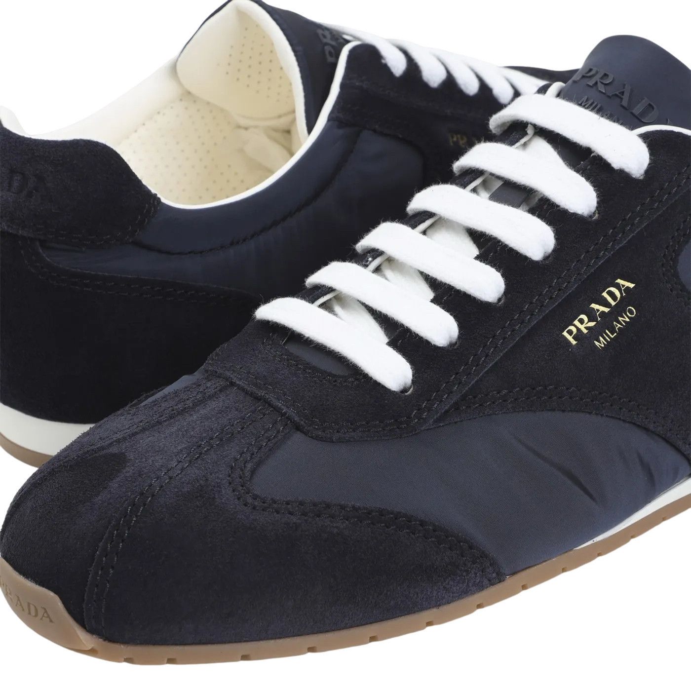 Prada PRADA Spark Navy Sneakers New & Authentic (Men's size:10;) Size US 10 / EU 43 - 4 Thumbnail