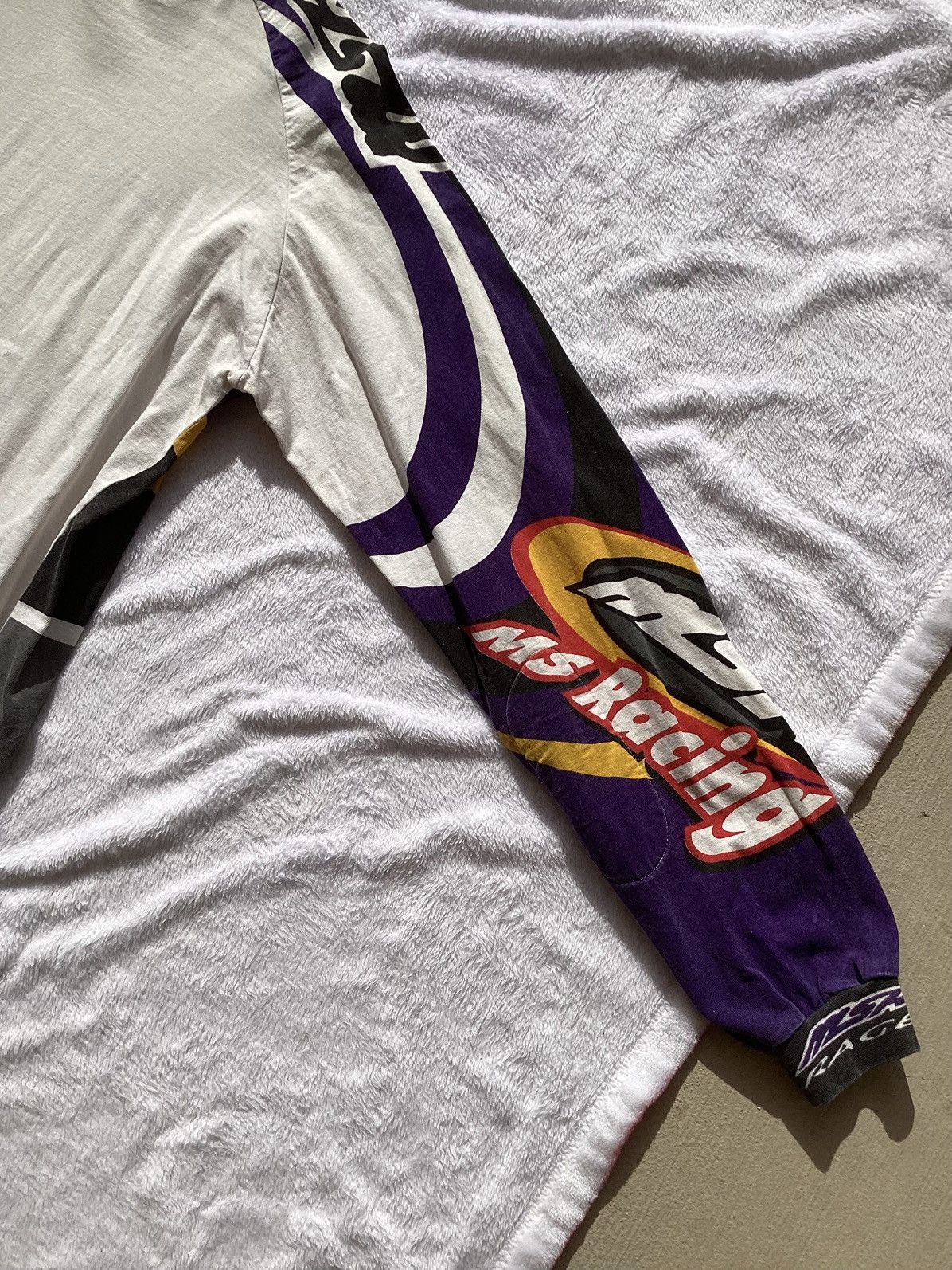 Vintage Vtg Malcolm Smith racing planet dirt AOP motorcycle jersy/LS Size US XL / EU 56 / 4 - 6 Thumbnail