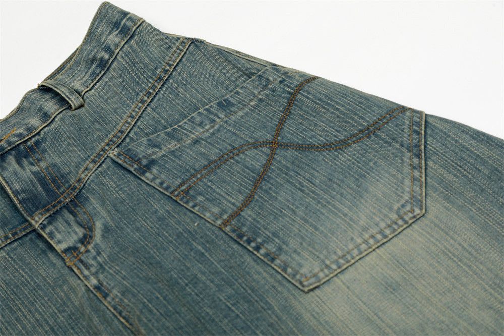 Vintage Men's loose-fitting American retro curved jeans Size US 32 / EU 48 - 5 Thumbnail