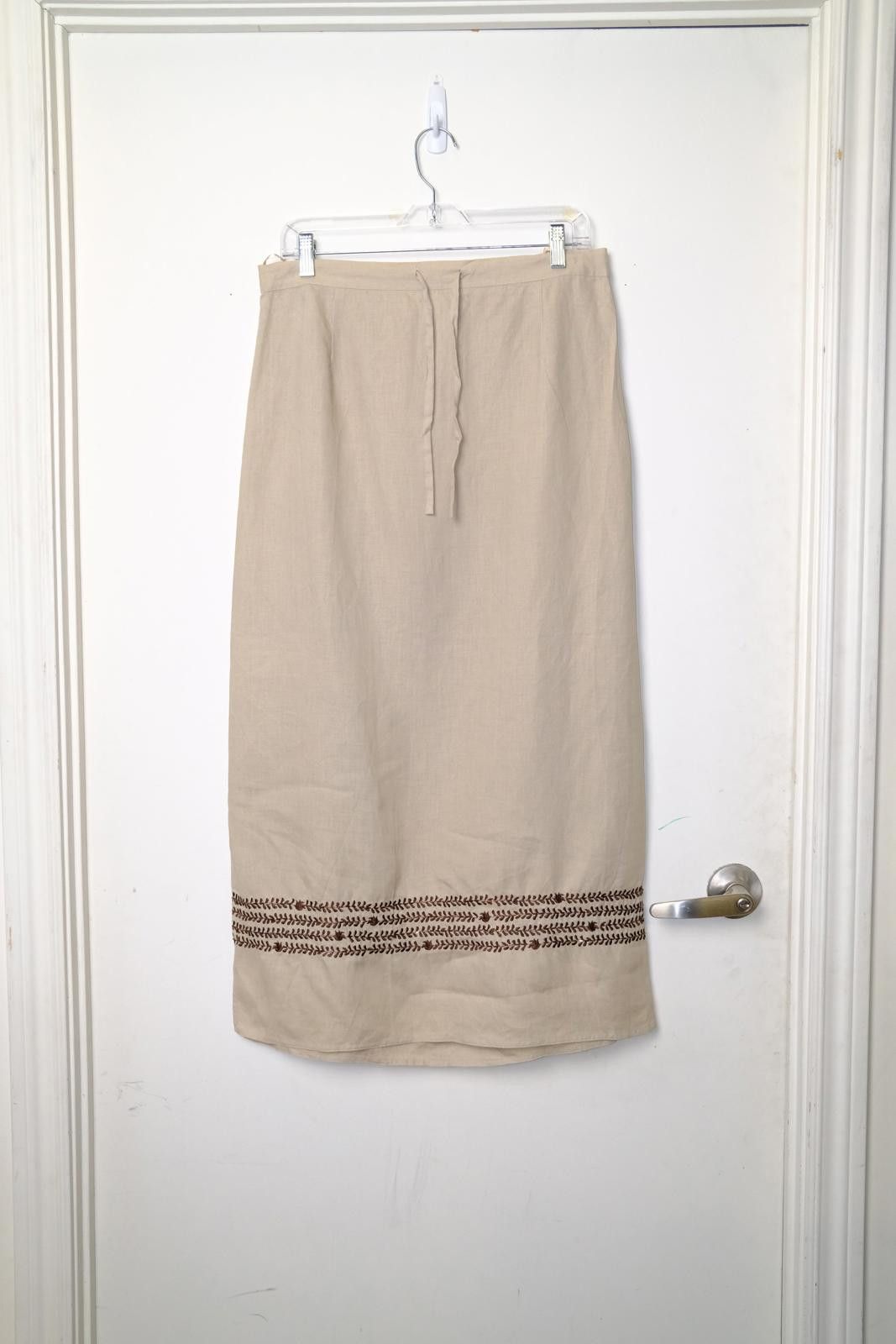 00's Oviesse Vine Embroidered Skirt