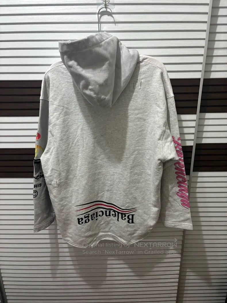 Balenciaga Balenciaga Backward letter print pullover hooded sweatshir Size US S / EU 44-46 / 1 - 2 Thumbnail