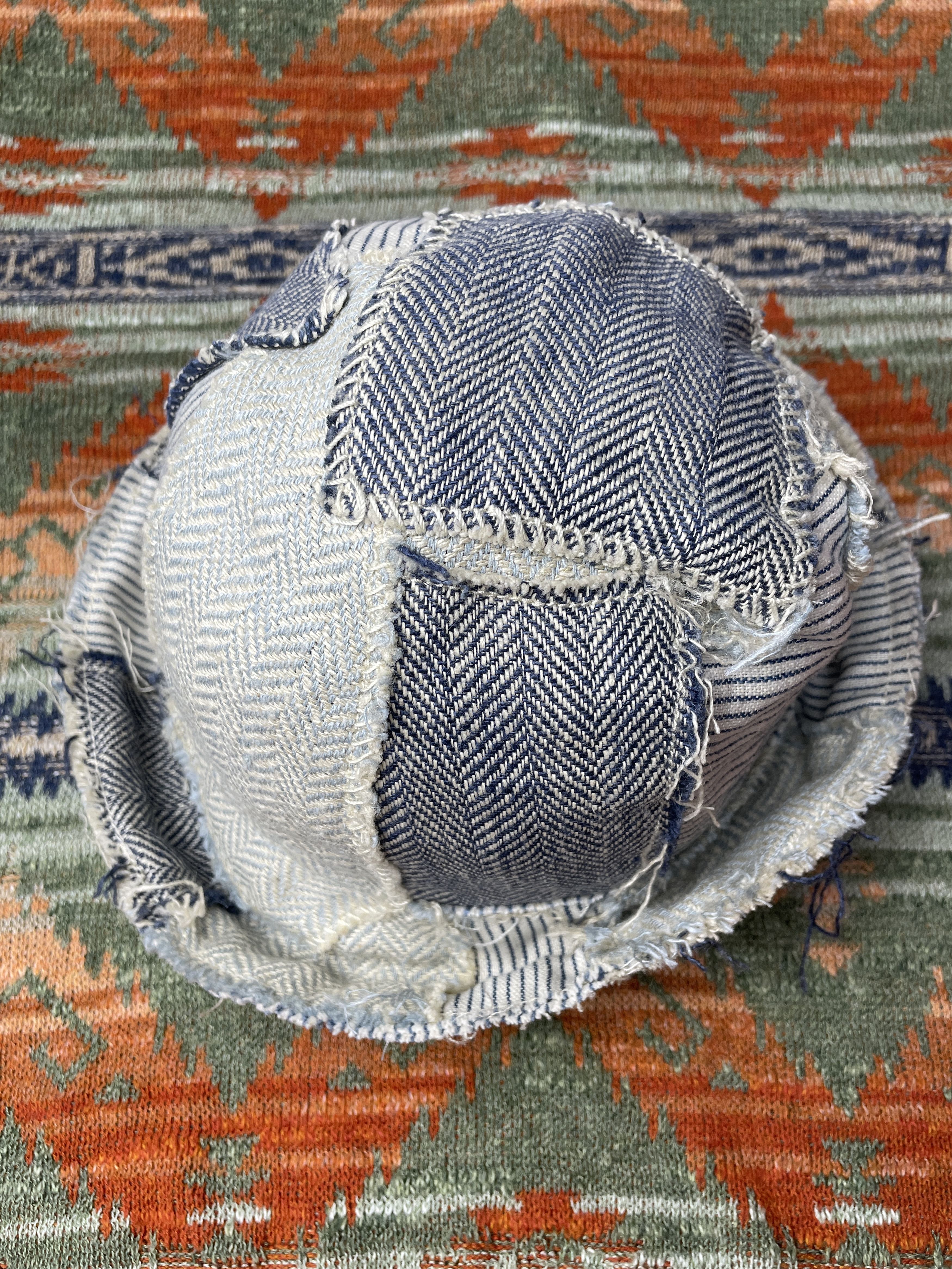 Ralph Lauren × Rugby Ralph Lauren Ralph Lauren Rugby Silk and Linen Patchwork Fisherman's Hat Size ONE SIZE - 5 Thumbnail