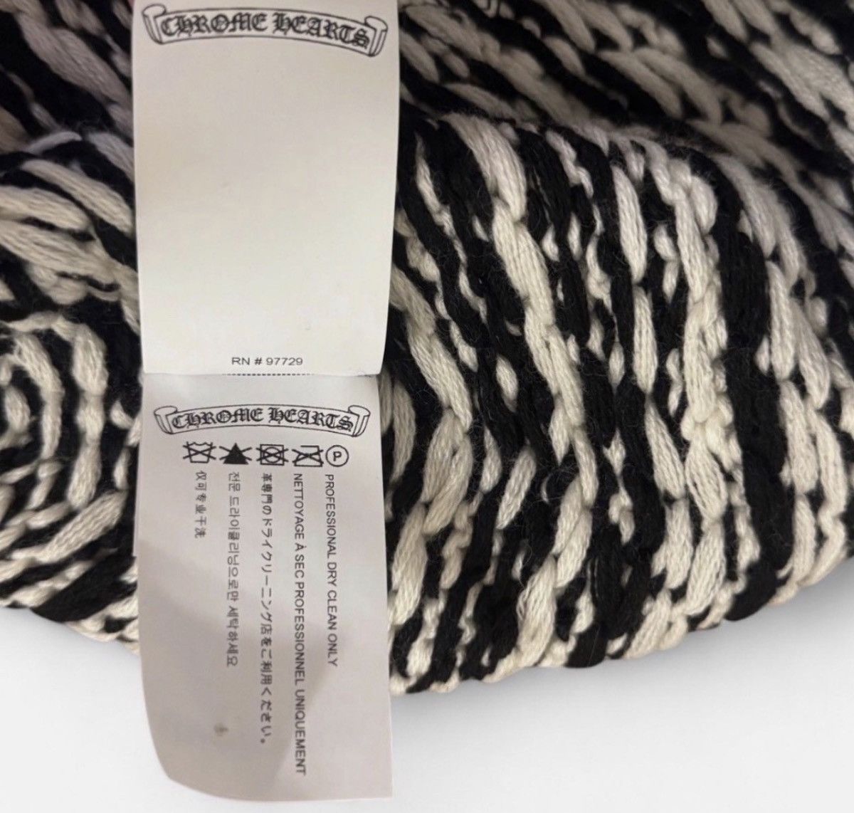 Chrome Hearts Chrome Hearts Houndstooth Beanie Cross Patch Size ONE SIZE - 10 Thumbnail
