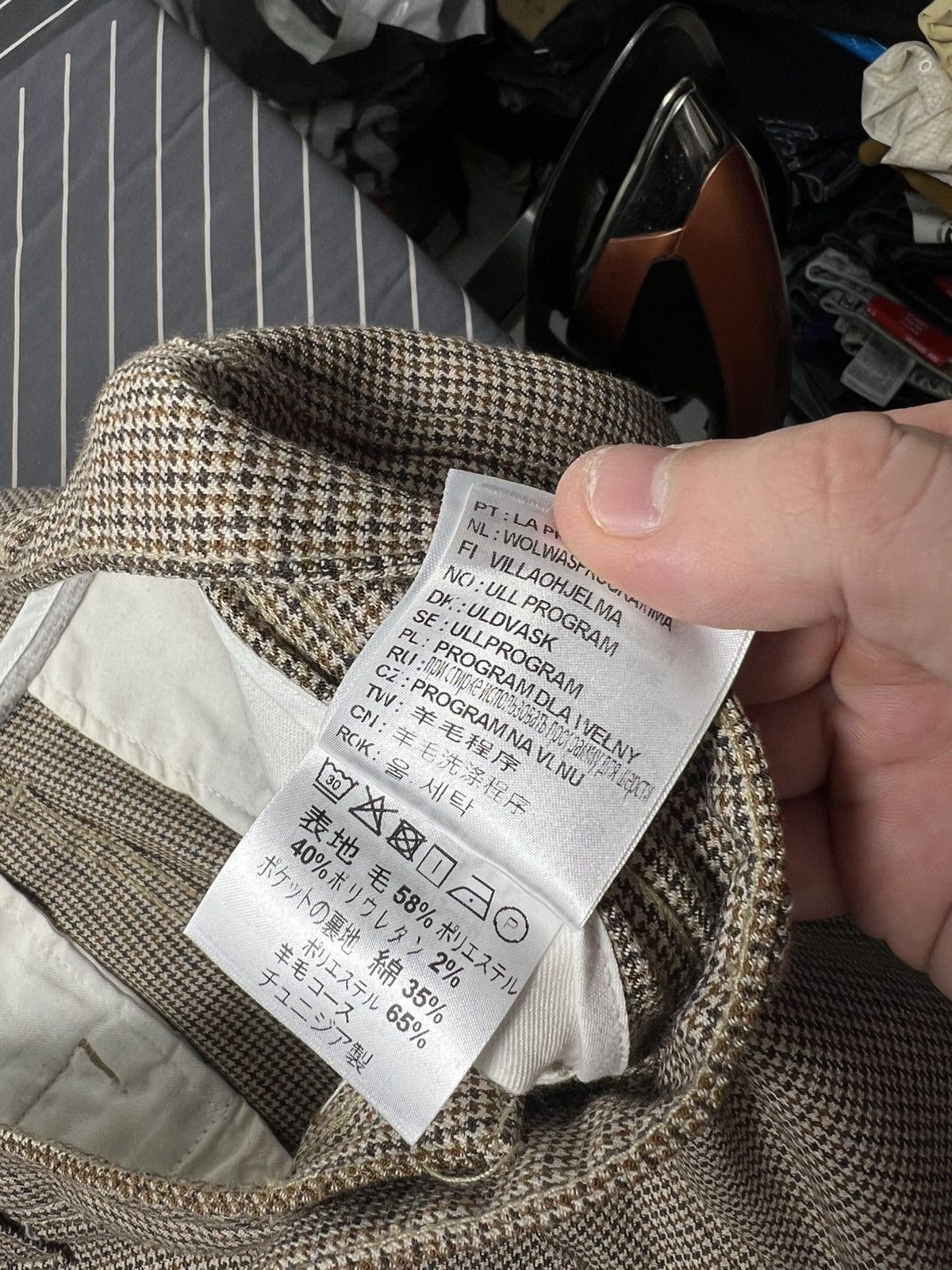 Carhartt Wip Carhartt WIP Menson Pant Wool Houndstooth Brown Size 32 Size US 32 / EU 48 - 17 Thumbnail