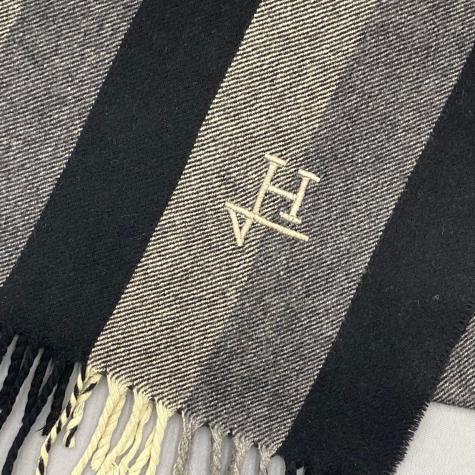 Japanese Brand Vintage Scarf Muffler Wool Cashmere Scarves Size ONE SIZE - 5 Thumbnail