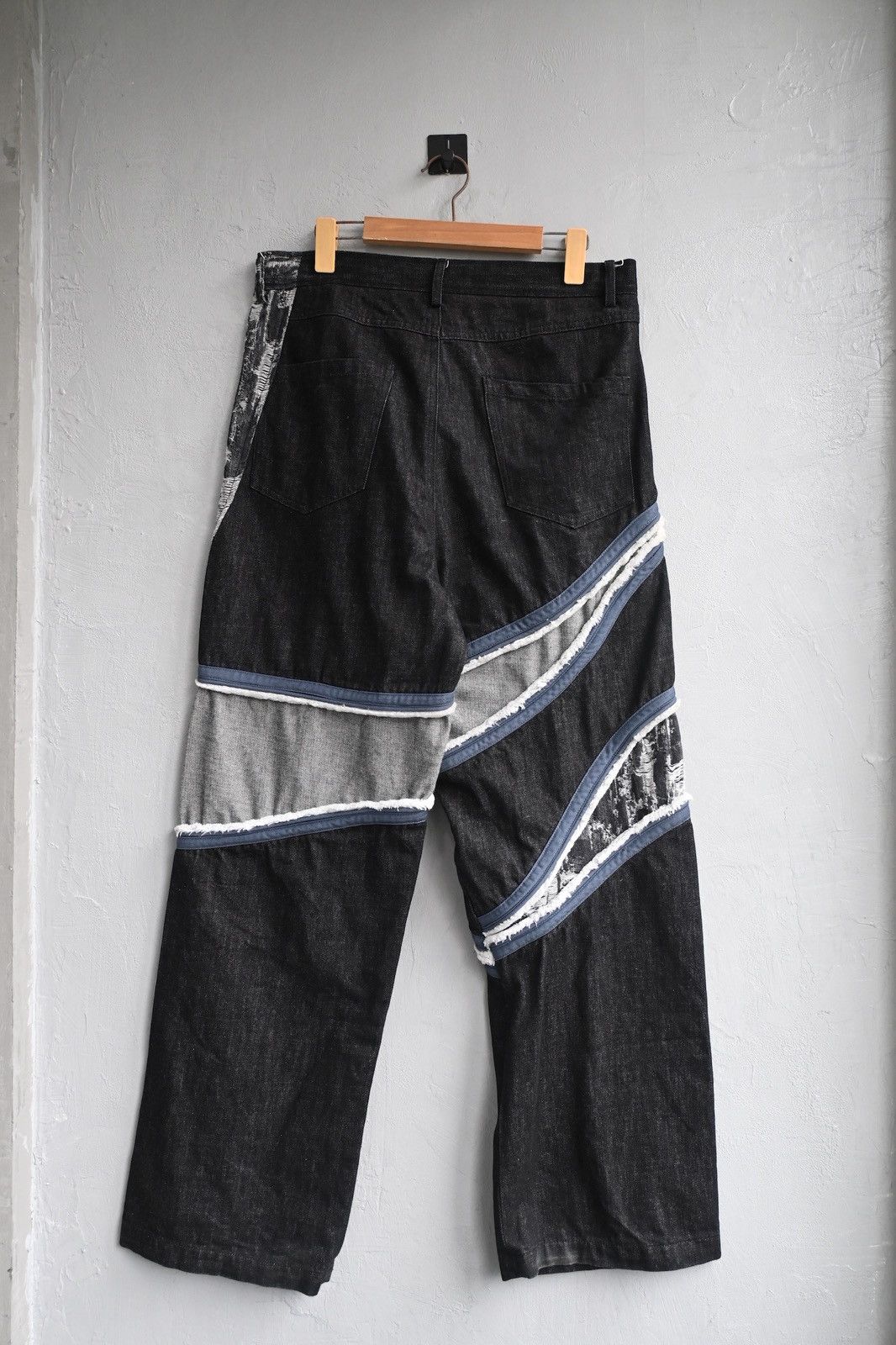 Kusikohc Kusikohc heavy denim pant with white striped Size US 33 - 6 Thumbnail