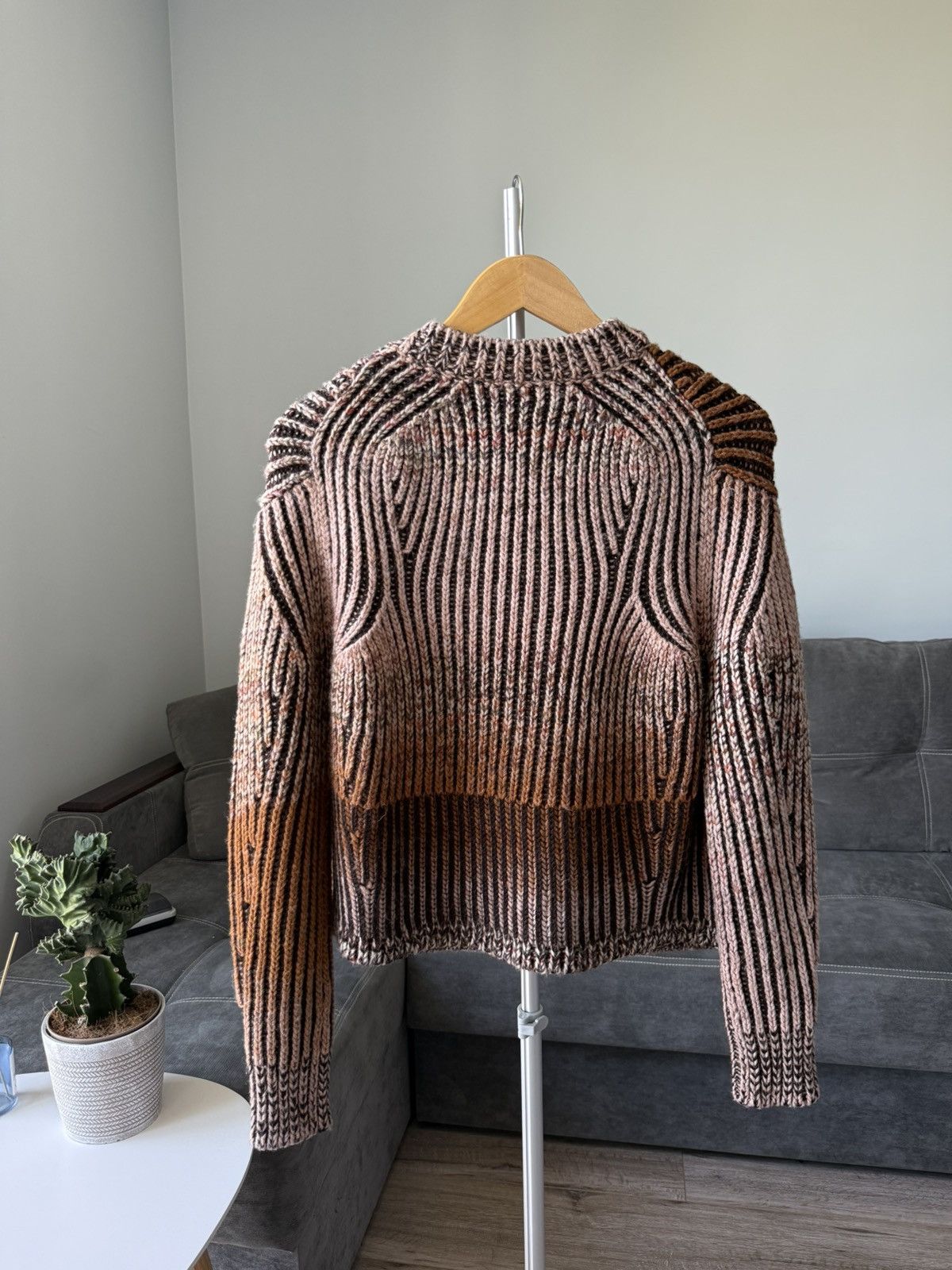 Acne Studios Ribbed Gradient Knit Sweater Size S / US 4 / IT 40 - 8 Thumbnail