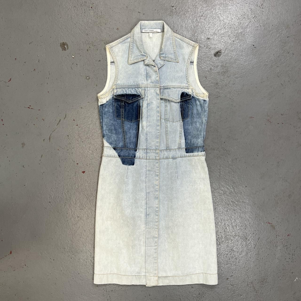 image of Hussein Chalayan Hussien Chalayan Denim Dress in Blue, Women's (Size Medium)