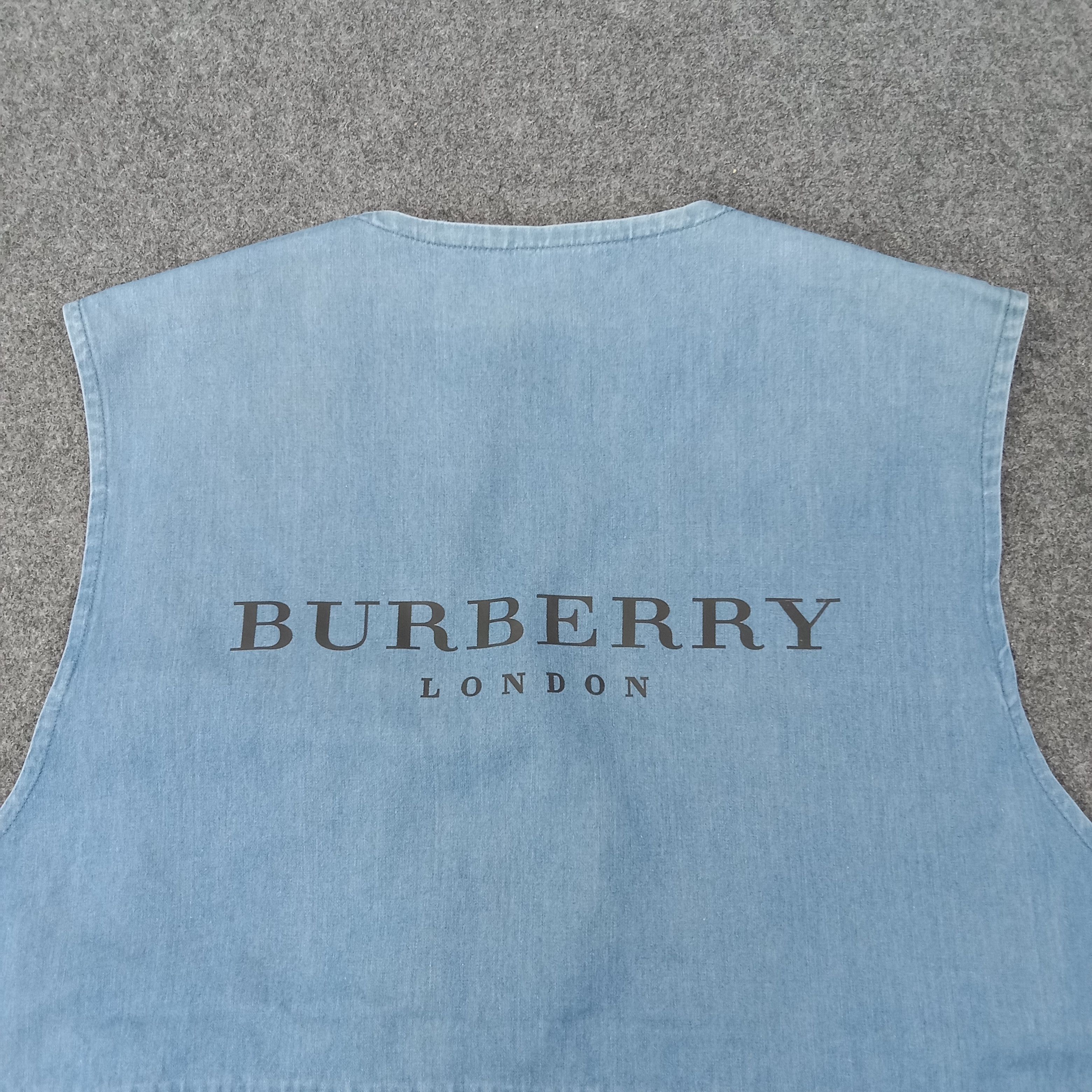 Burberry Burberry Denim Style Custom Logo Vests C259N49 Size US M / EU 48-50 / 2 - 2 Thumbnail