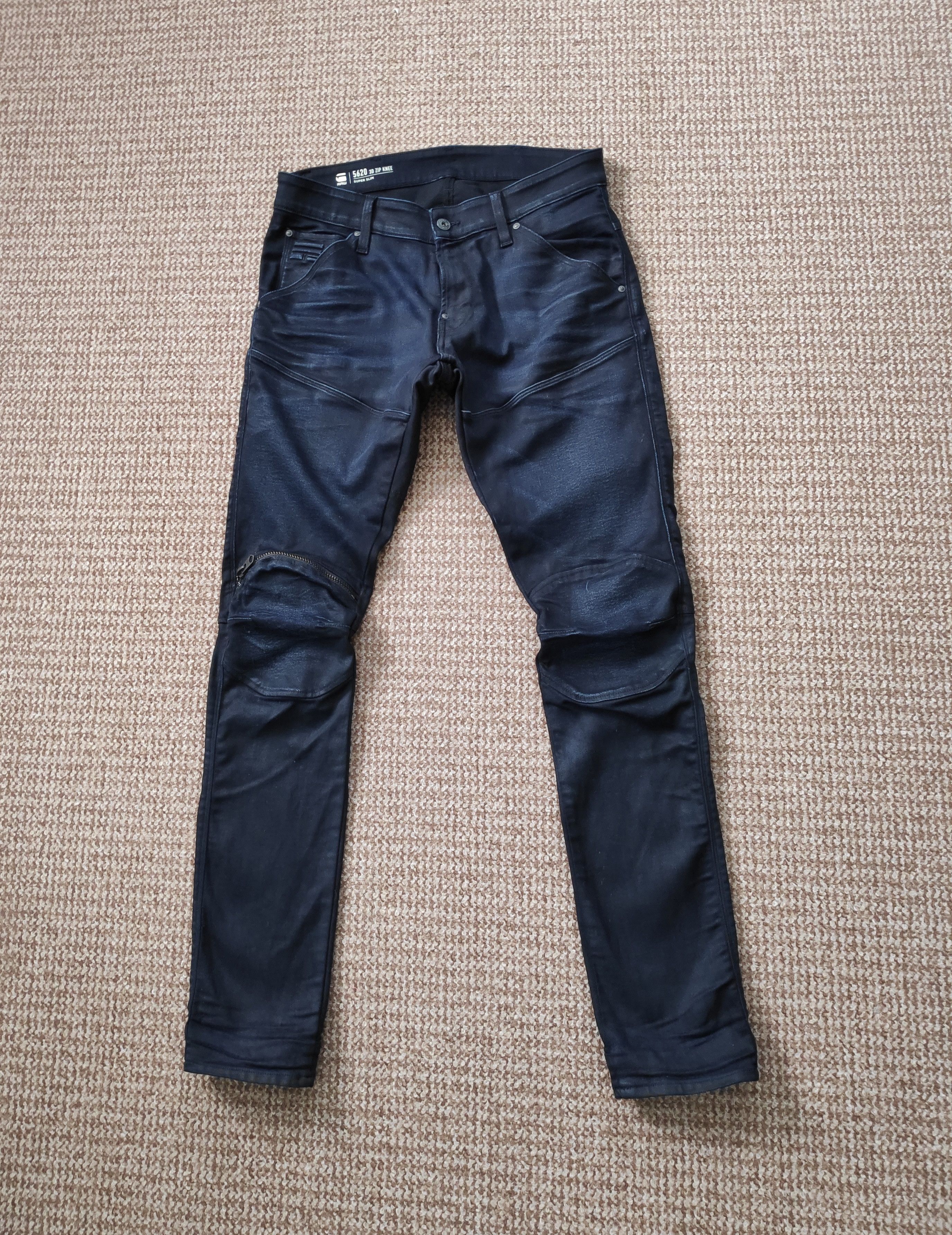 G-Star Raw 5620 3D Zip Knee Super Slim Denim Jeans W32 L32