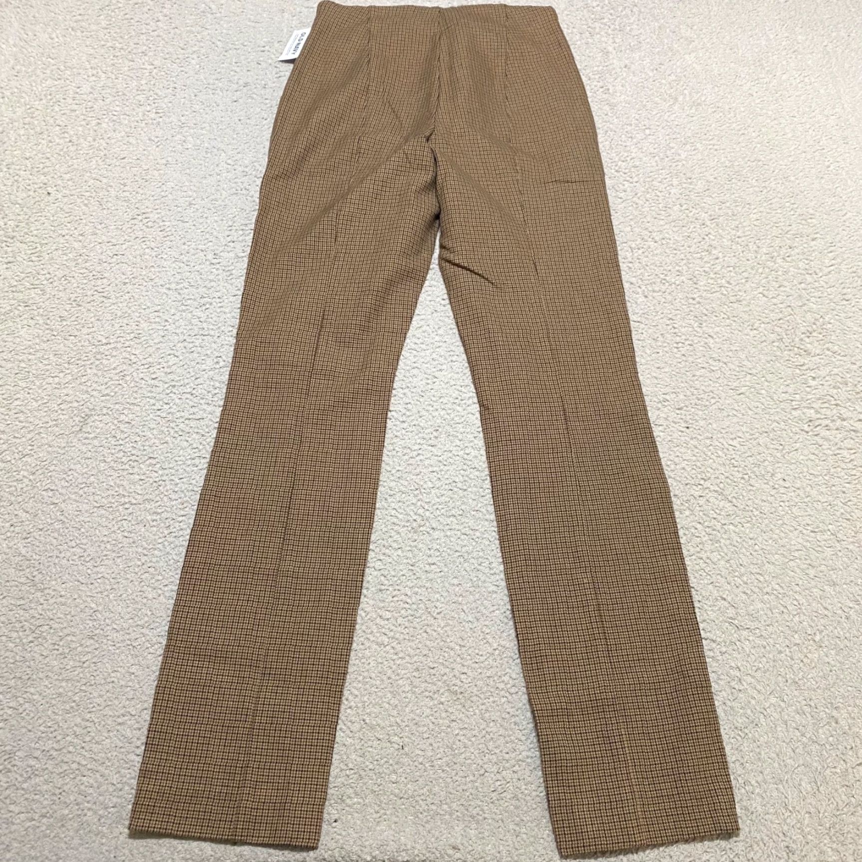 Old Navy Old Navy Womens Tall Pants Brown Plaid Pixie Skinny Ankle High Rise Pockets 2 Size 26" / US 2 / IT 38 - 2 Thumbnail