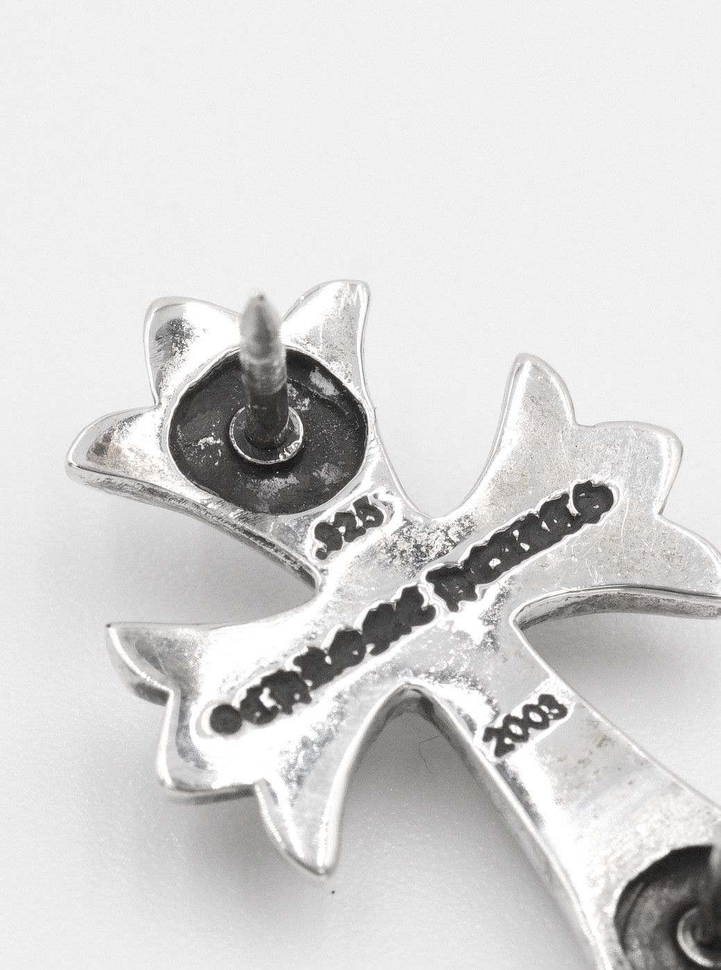 Chrome Hearts Chrome Hearts 925 Silver Tiny CH Cross Collar Pin Size ONE SIZE - 7 Thumbnail