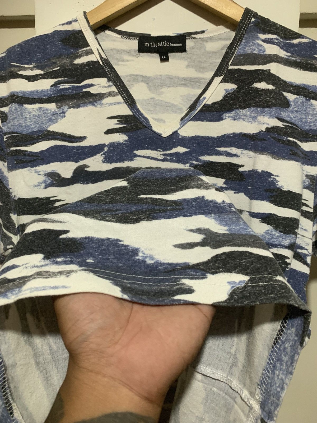 In The Attic Japanese In The Attic Camo Color Chrome Heart Style Tee Size US L / EU 52-54 / 3 - 4 Thumbnail