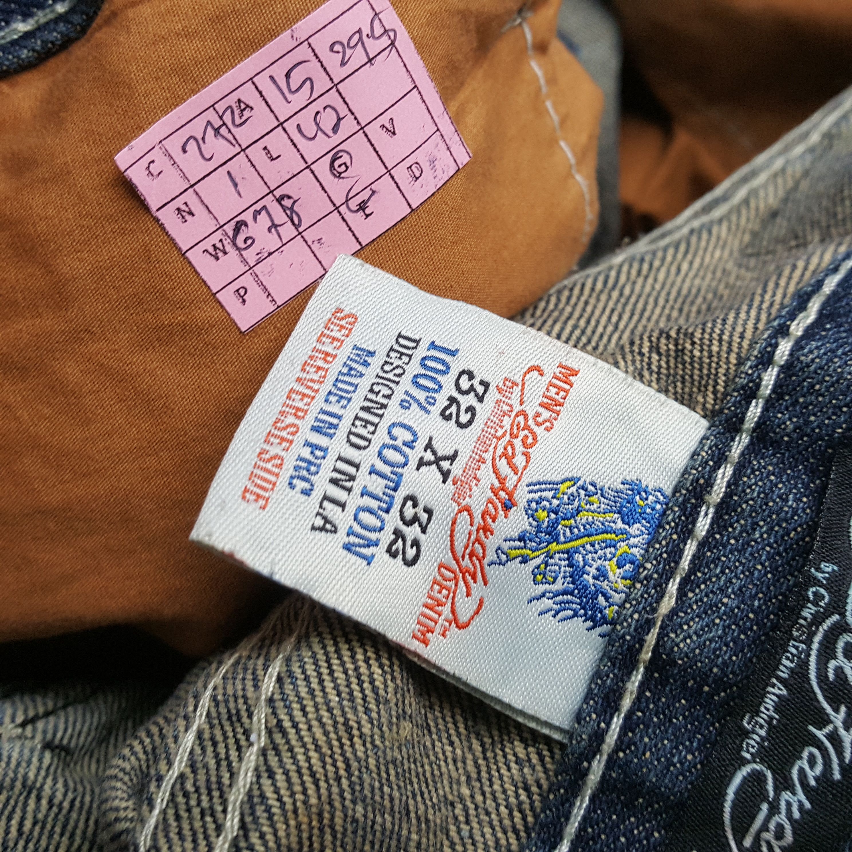 Christian Audigier × Ed Hardy × Vintage ED HARDY Designer Brand Fashion Style Custom Art Jeans Size US 30 / EU 46 - 13 Thumbnail
