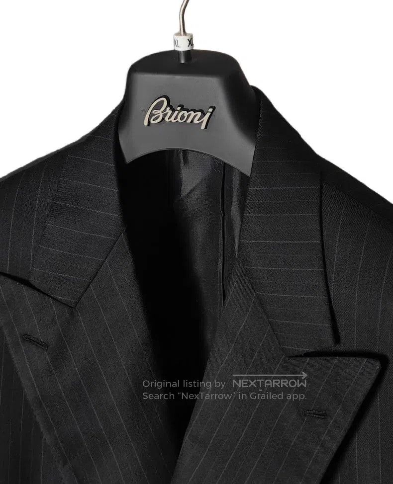 Brioni Brioni Wool peak lapel suit set Size US XL / EU 56 / 4 - 4 Thumbnail