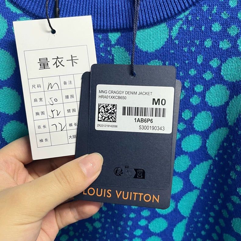 Louis Vuitton Louis Vuitton Blue Co-branded Face Logo Embroidered Pullov Size US M / EU 48-50 / 2 - 2 Thumbnail