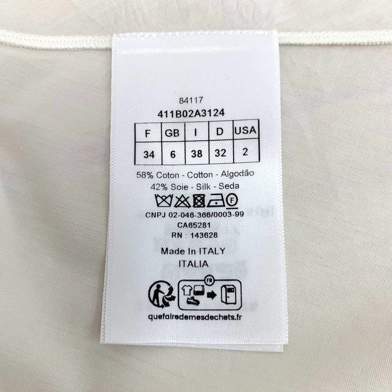 Dior Dior Beige bee embroidered cotton round-neck short-sleeved Size XS / US 0-2 / IT 36-38 - 8 Thumbnail