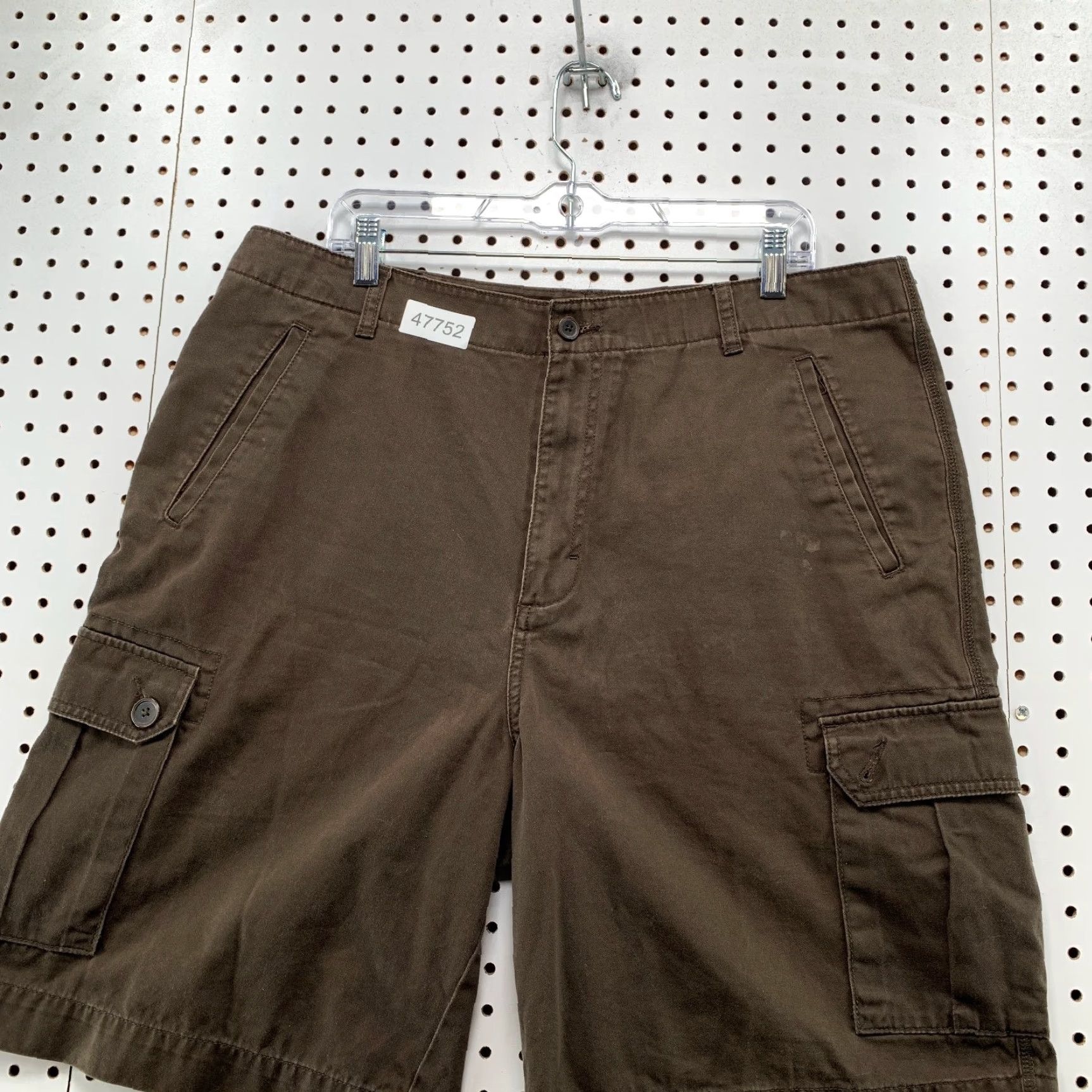 Vintage VINTAGE Structure Cargo Shorts Mens 38x9.5 Brown Utility Pockets 100% Cotton Size US 38 / EU 54 - 4 Thumbnail