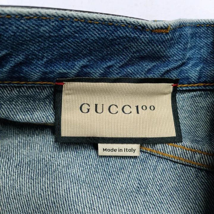Gucci Gucci 100 Special Series Denim Shorts for Women-2507 Size 26" / US 2 / IT 38 - 1 Thumbnail