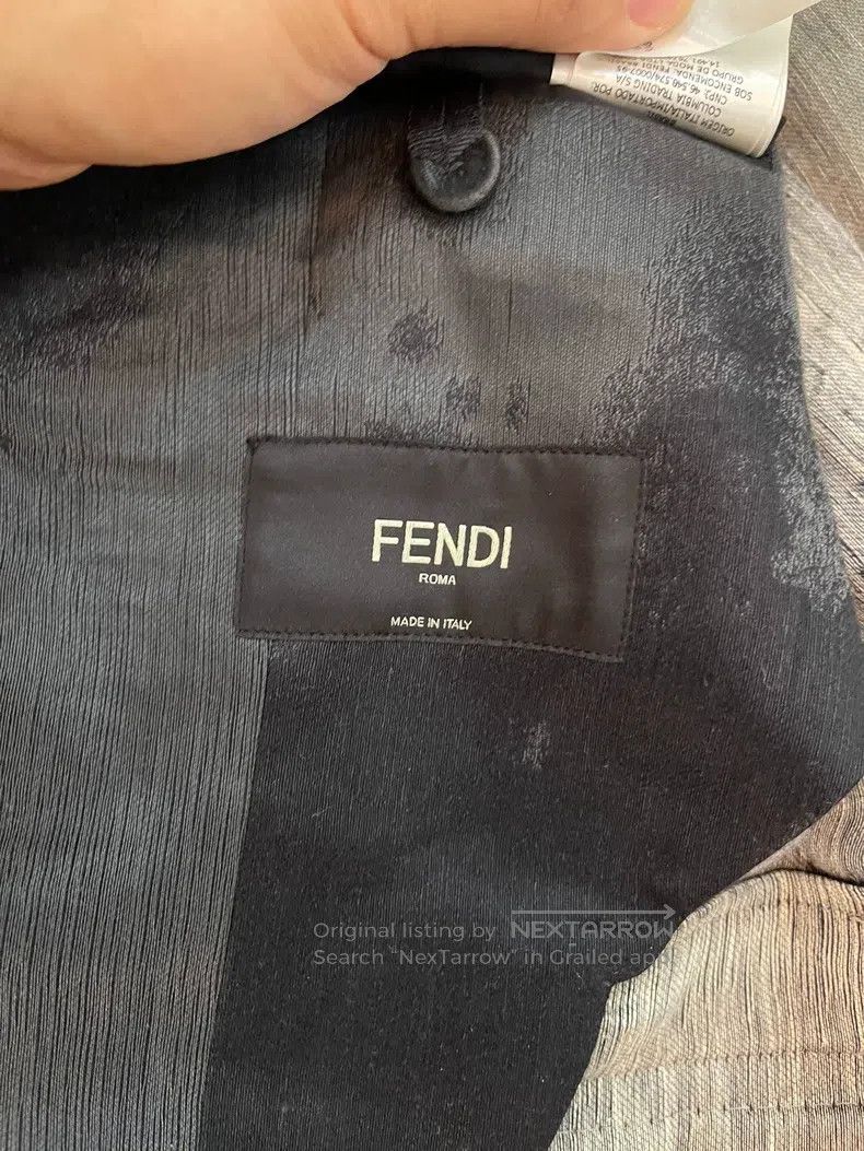 Fendi Fendi Blazer, Linen and Silk Fabric, Tie-Dye Design Size 48L - 4 Thumbnail