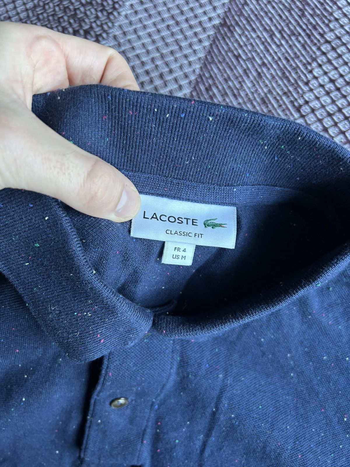 Lacoste Lacoste Classic Fit Luxury Style Long Sleeve Shirt Size M Size US M / EU 48-50 / 2 - 7 Thumbnail