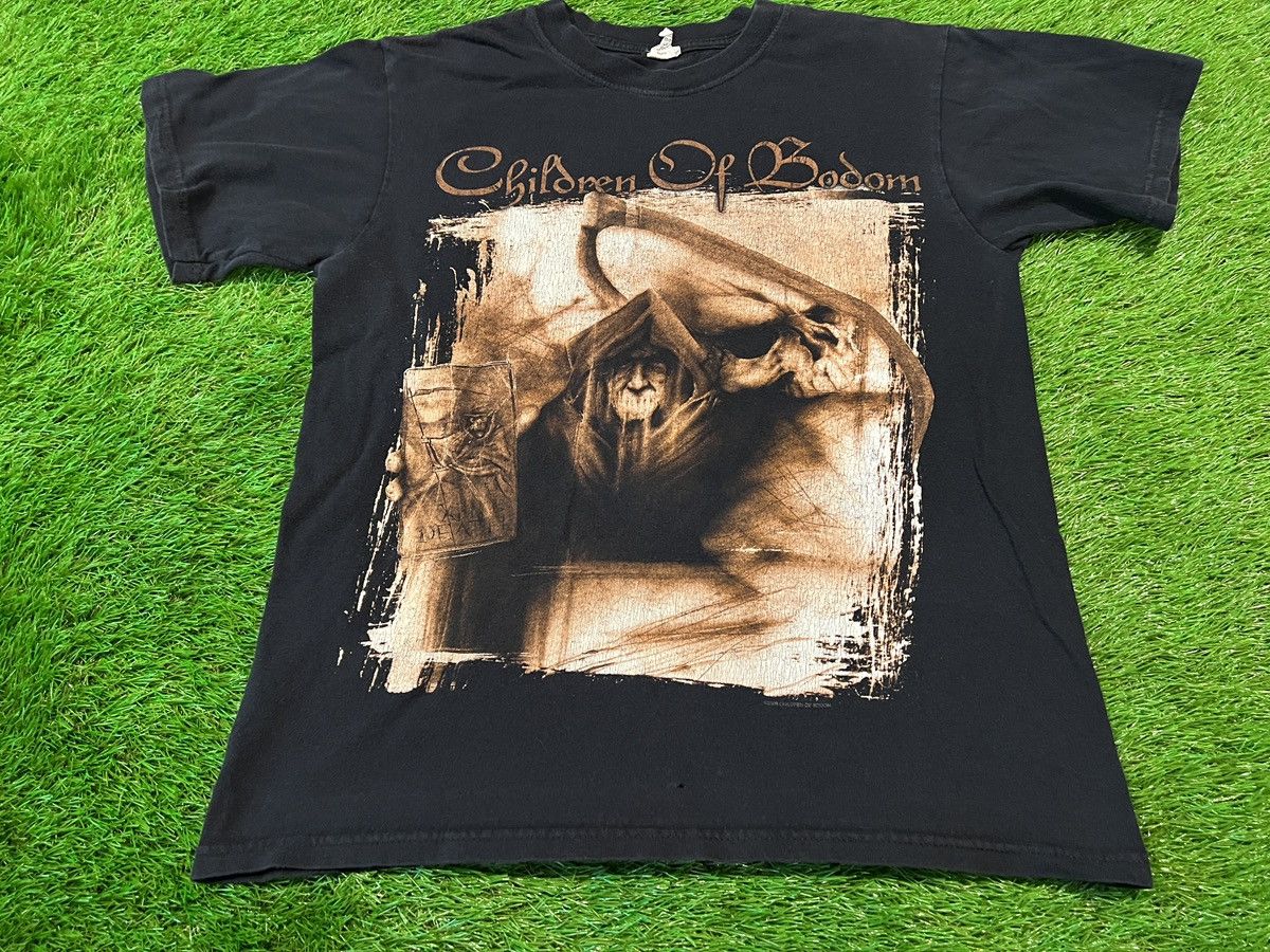 Band Tees × Vintage Vintage 2008 Children Of Bodom - Hate Me Grim Reaper Band Size US M / EU 48-50 / 2 - 1 Thumbnail