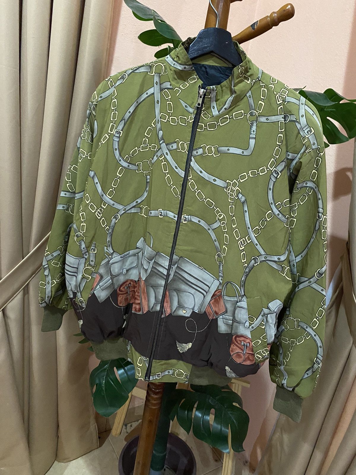 Other Modern Baroque Inspired Olive Green Bomber Jacket Size US L / EU 52-54 / 3 - 2 Thumbnail