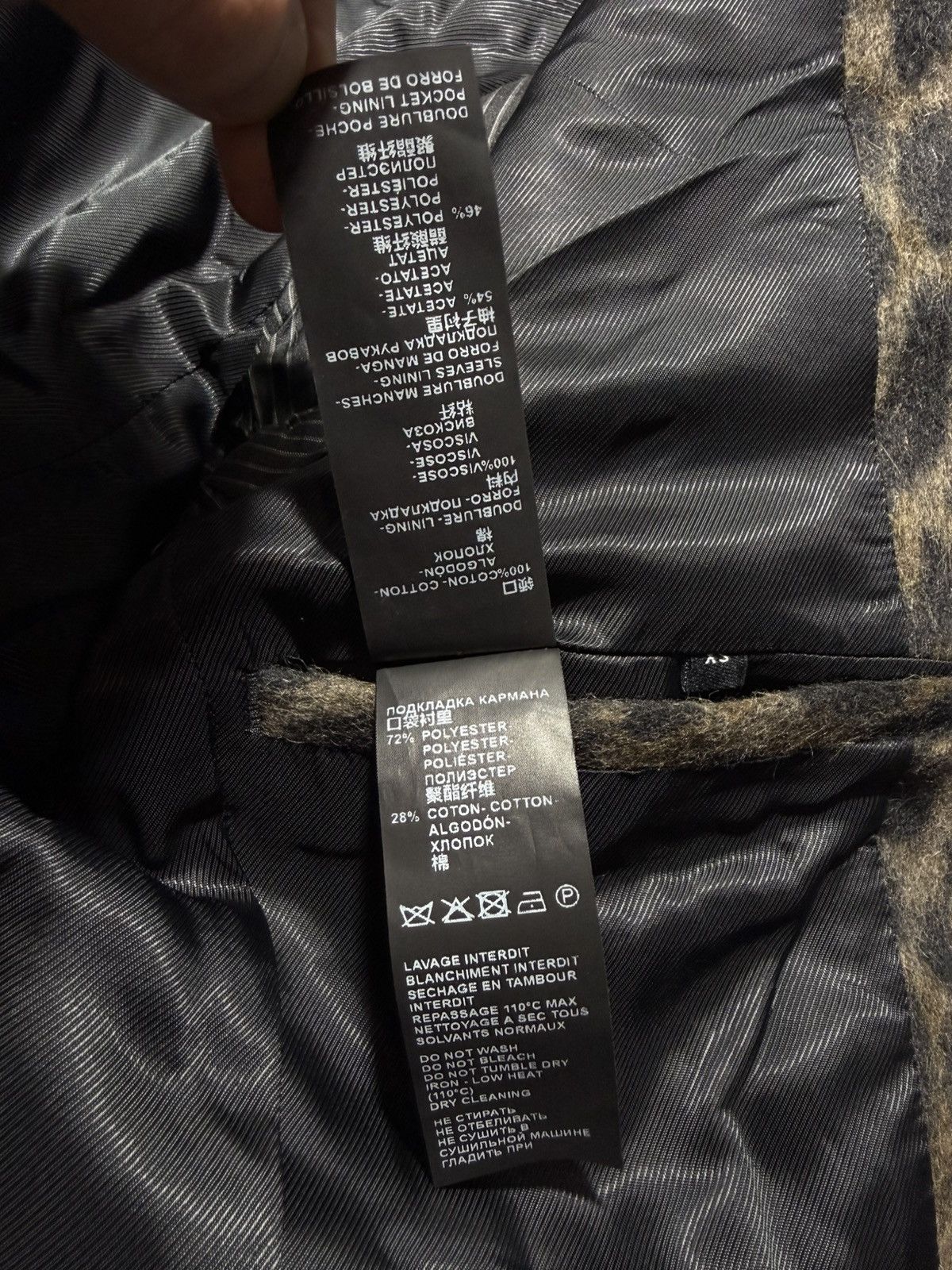 The Kooples The Kooples Leopard Wool Coat Size US XS / EU 42 / 0 - 11 Thumbnail