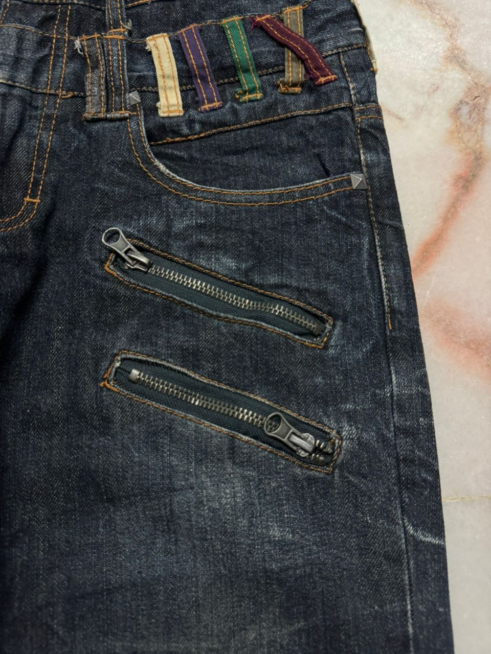 Undercover 💥Double Waist💥Insane Nylus Clawmark Zipper Style Dark Jeans Size US 29 - 7 Thumbnail