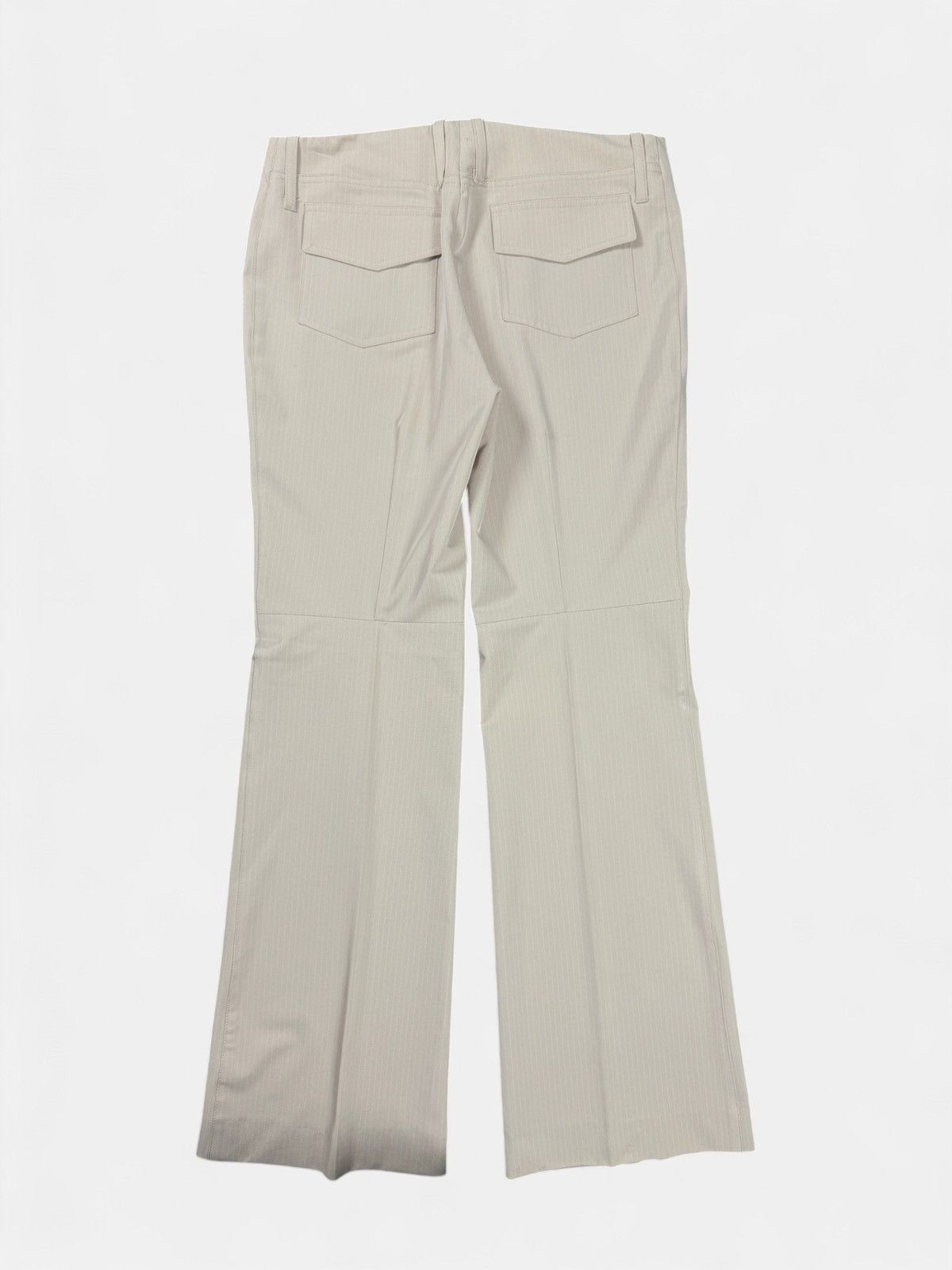Alexander McQueen Alexander McQueen - 90’s Ivory Pinstripe Bootcut Pants Size 30" / US 8 / IT 44 - 3 Thumbnail
