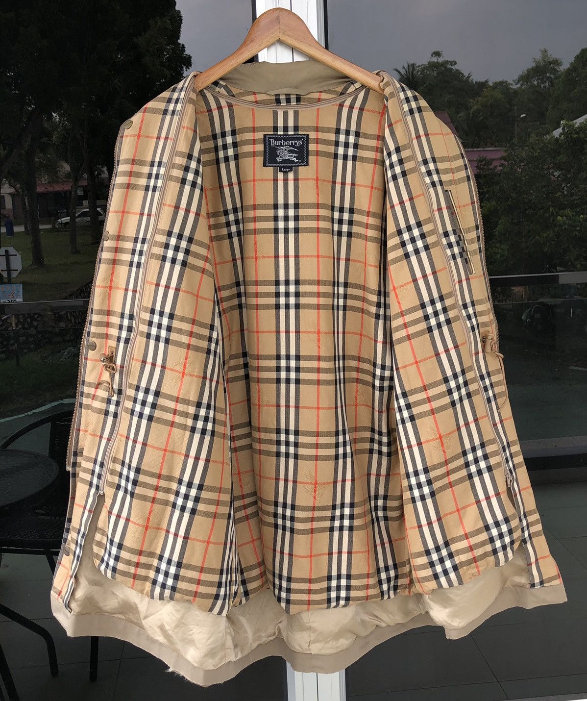 Burberry VTG Burberry London Lined Feathers Novacheck Parka Jacket Size US L / EU 52-54 / 3 - 10 Thumbnail
