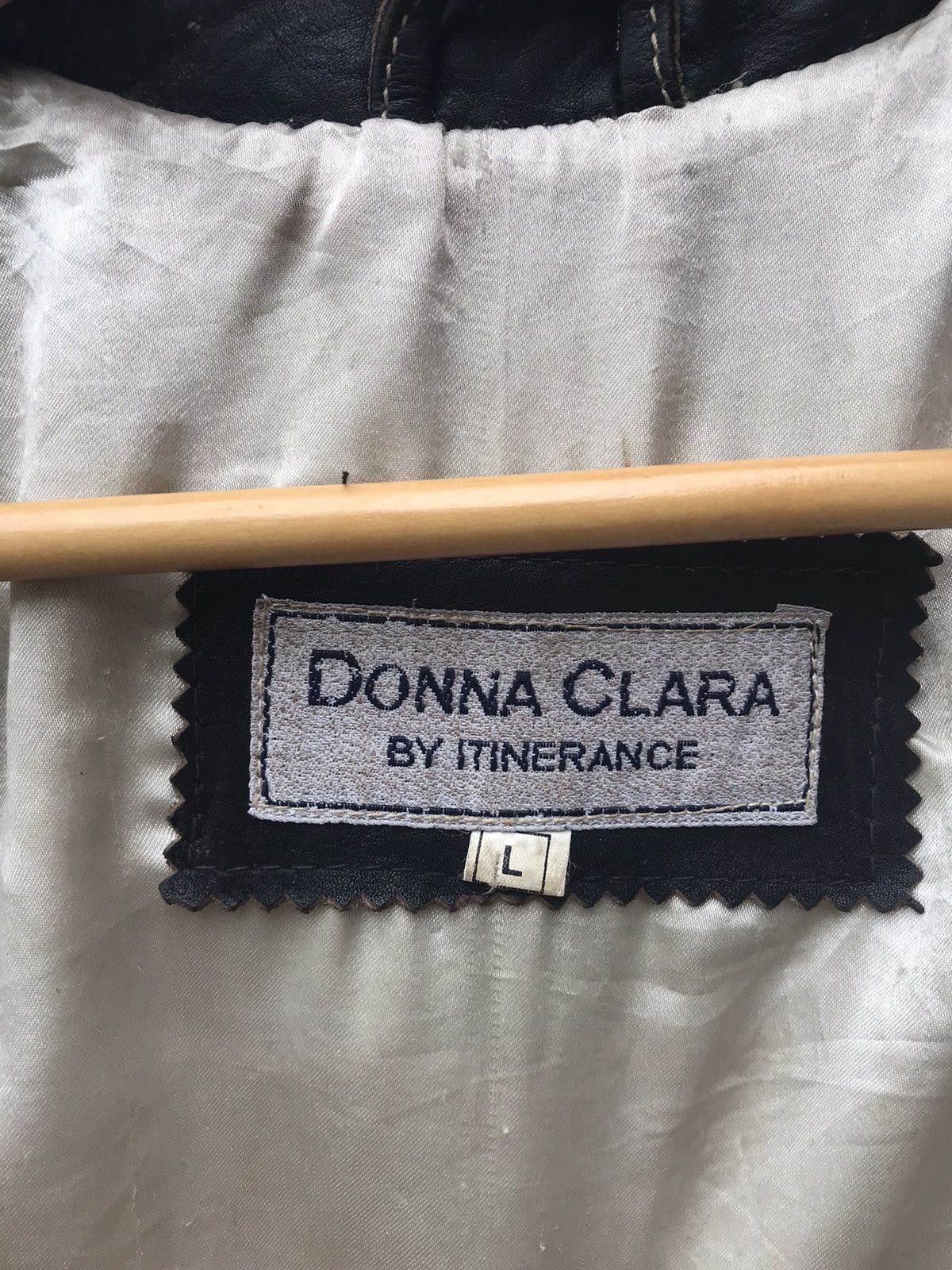 Japanese Brand × Vintage Donna Clara By Itinerance Leather Jacket Size S / US 4 / IT 40 - 12 Thumbnail