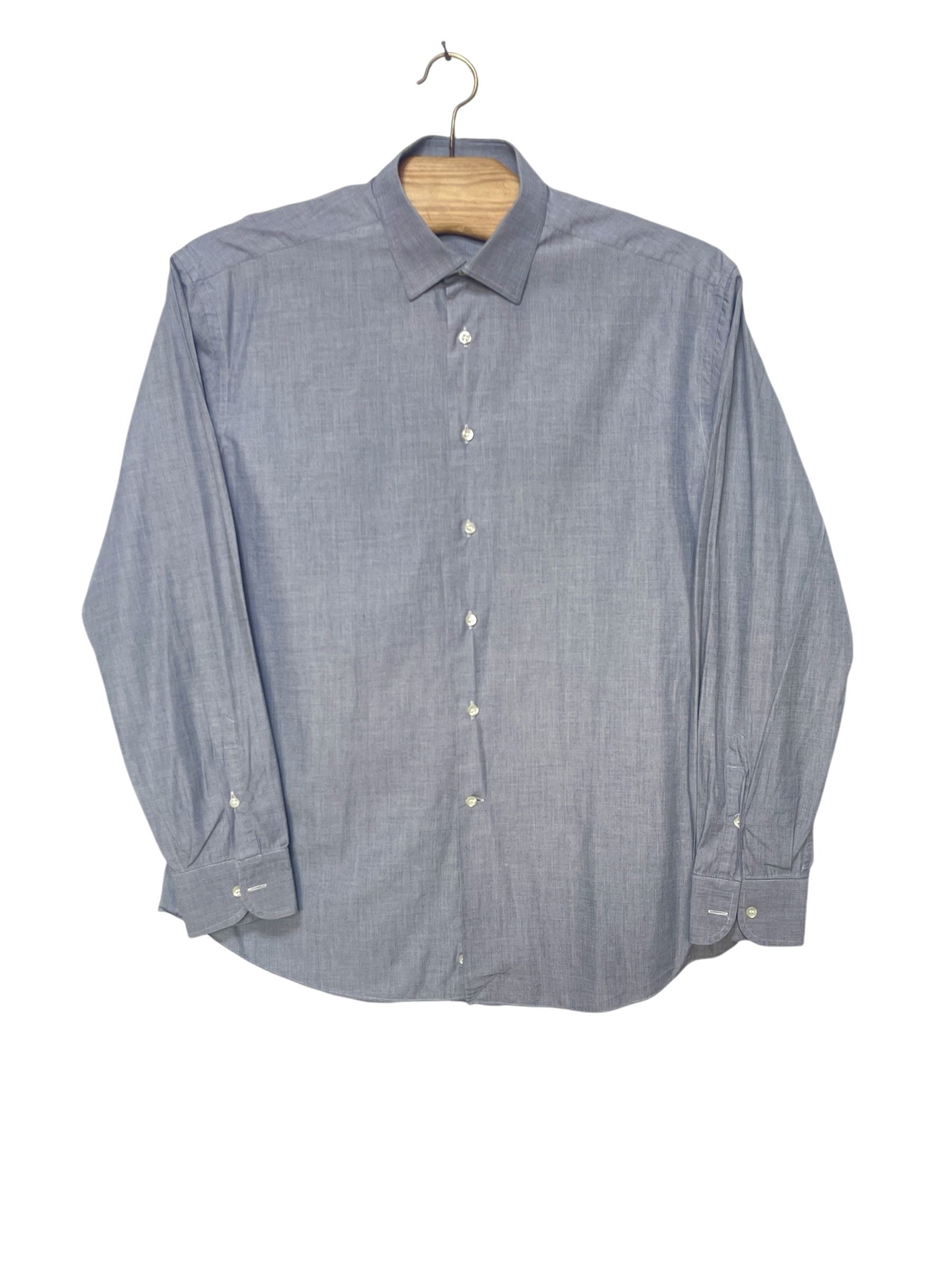 Loewe 🔥 shirt Loewe grey size L cotton luxury Size US L / EU 52-54 / 3 - 1 Thumbnail