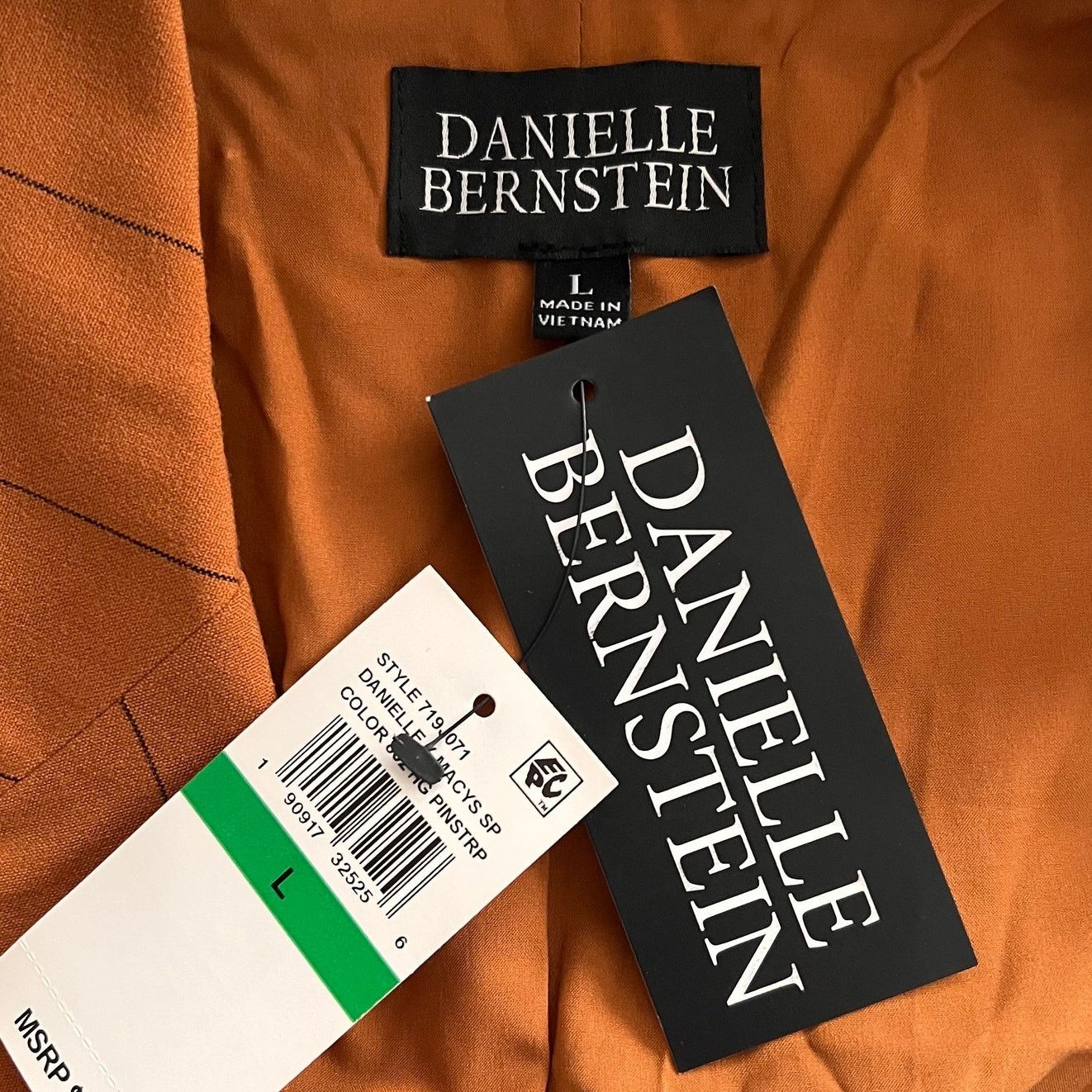 Other Danielle BernteinHoney Ginger Pinstriped Jacket, L Size L / US 10 / IT 46 - 6 Thumbnail