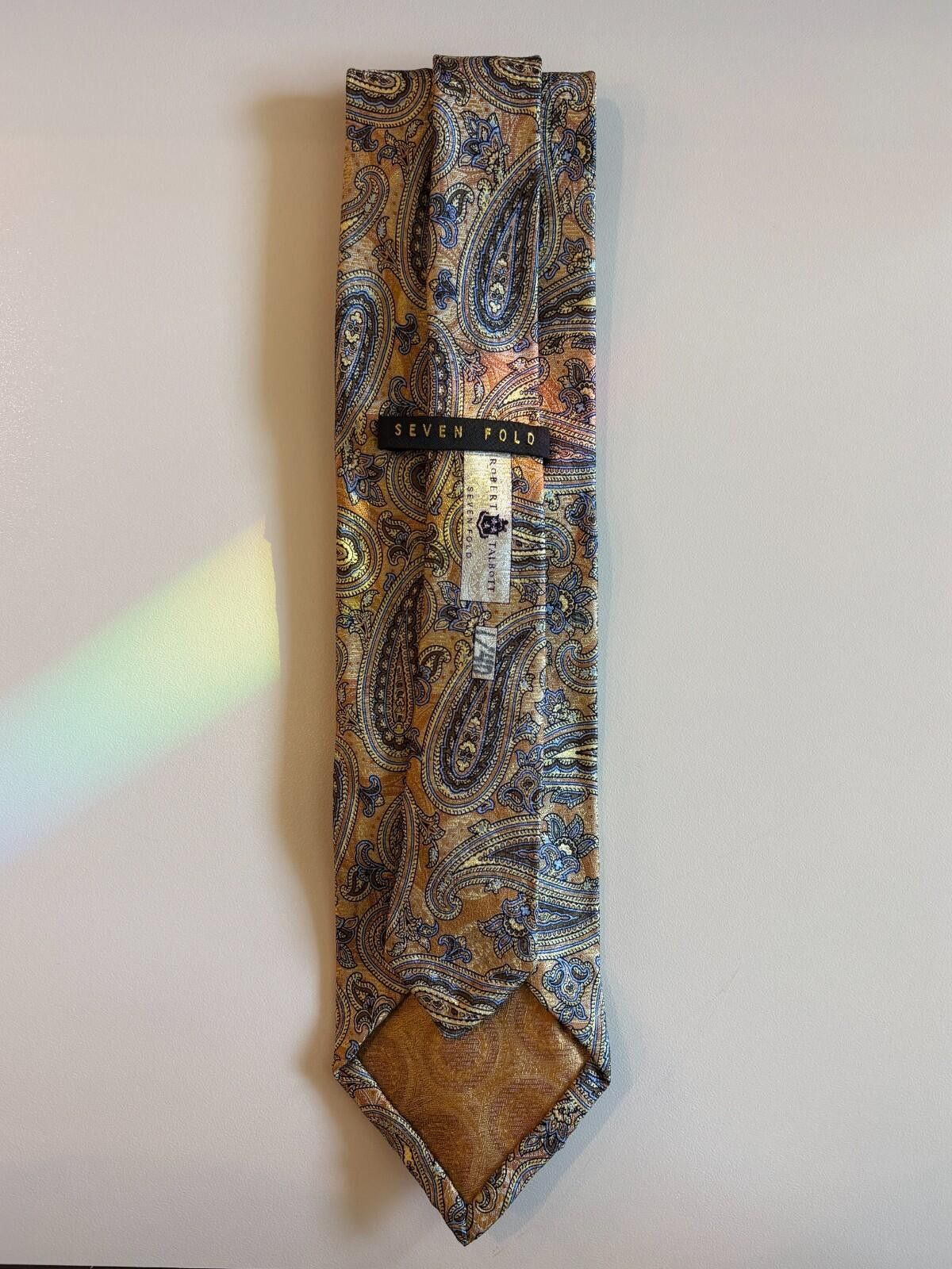 Robert Talbott Robert Talbott Seven Fold Tie Silk Paisley Luxury Hand Sewn Size ONE SIZE - 4 Thumbnail