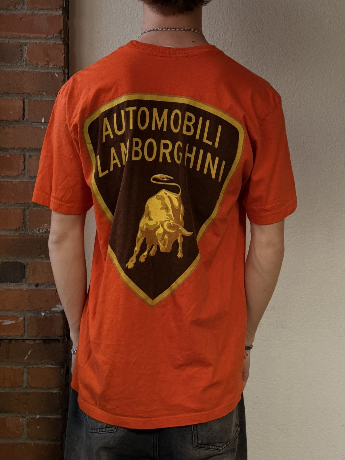 Supreme Orange Lamborghini supreme tee Size US L / EU 52-54 / 3 - 2 Thumbnail